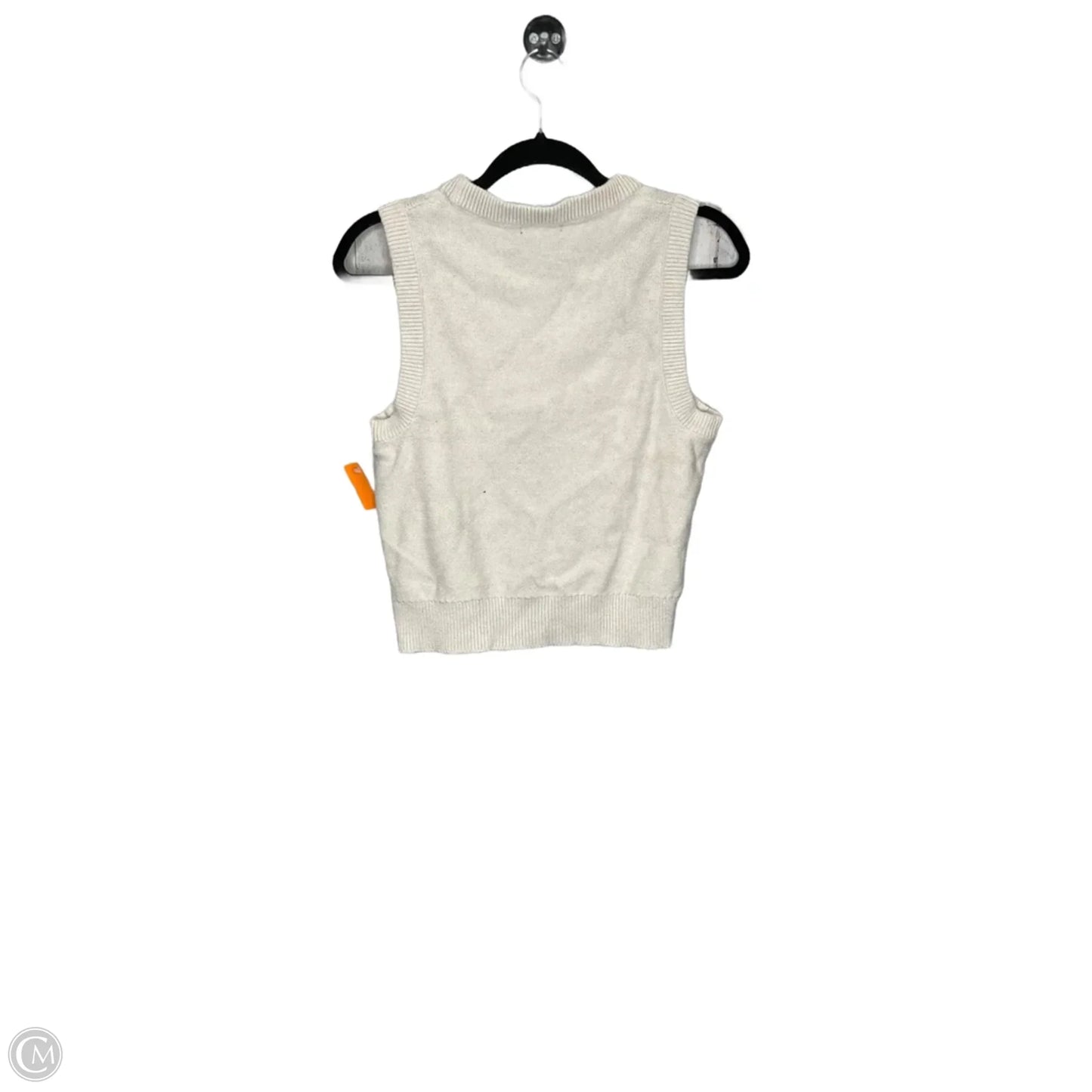 Vest Sweater By Banana Republic In Cream, Size: Xs