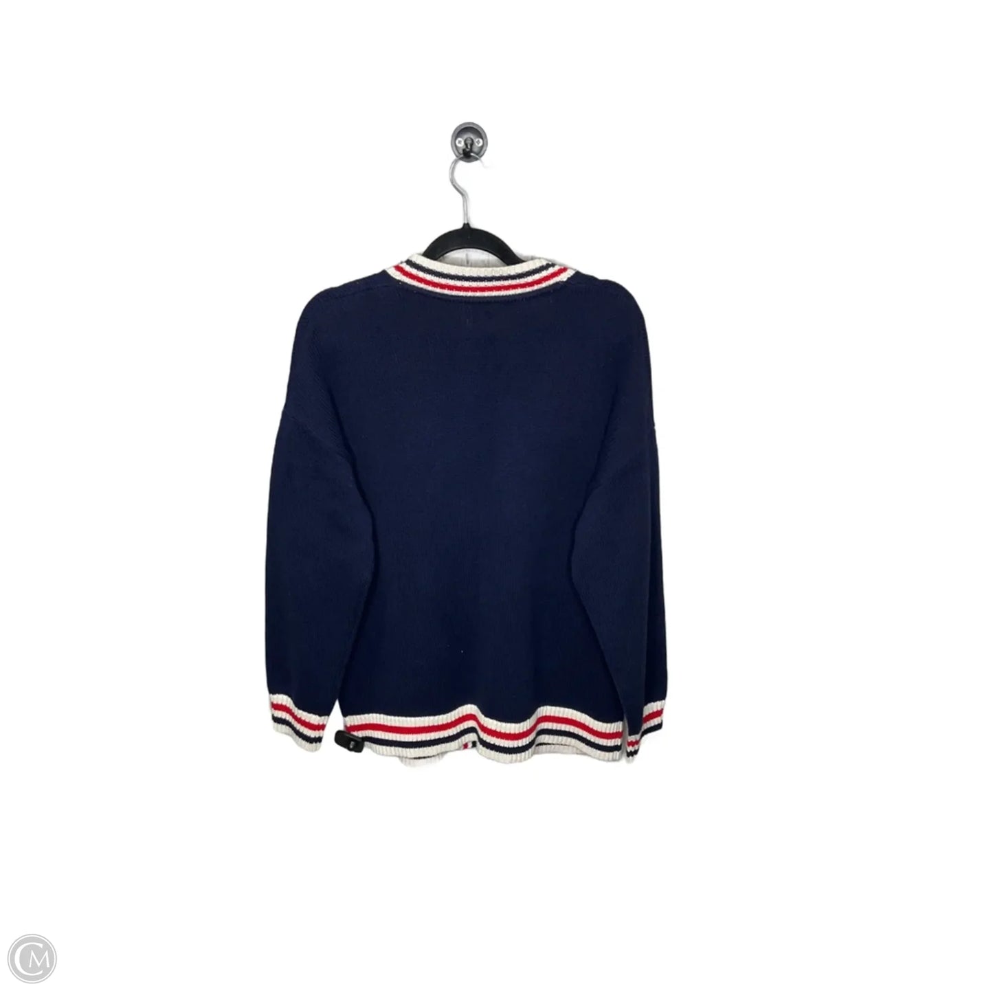 Cardigan By Gap In Blue & Red, Size: L