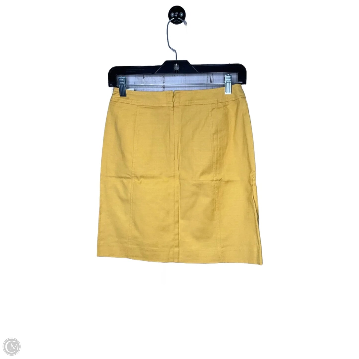 Skirt Midi By Loft In Yellow, Size: 0p