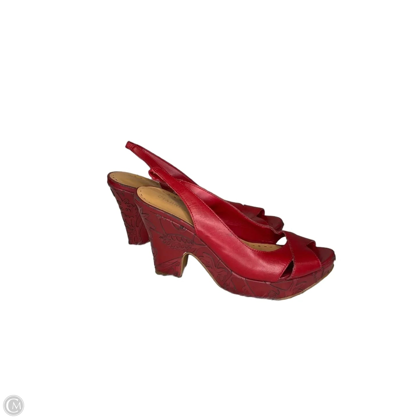 Shoes Heels Block By Gianni Bini In Red, Size: 8.5