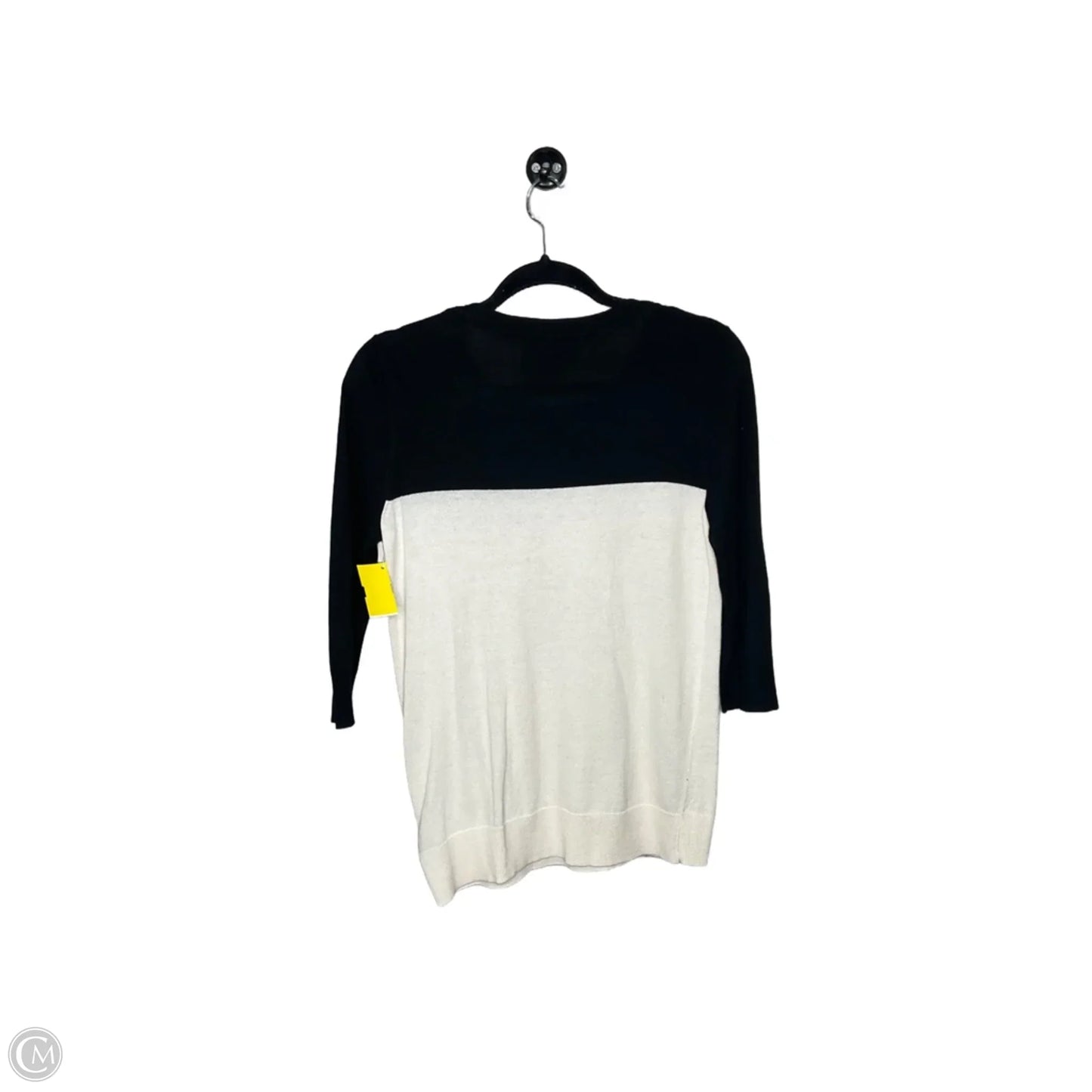 Sweater By Massini In Black & White, Size: M