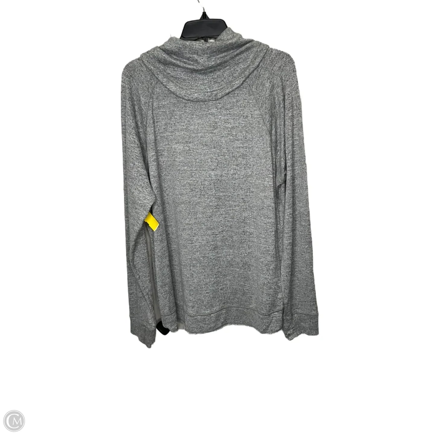 Athletic Sweatshirt Collar By Reebok In Grey, Size: 2x