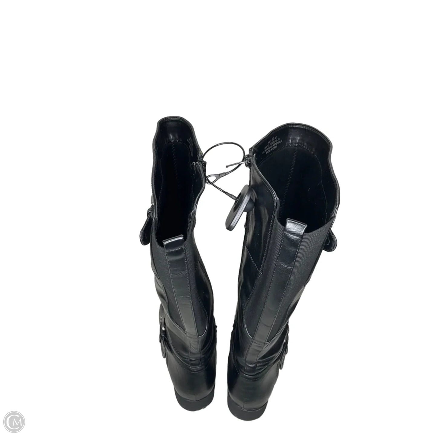 Boots Knee Flats By Clothes Mentor In Black, Size: 9.5