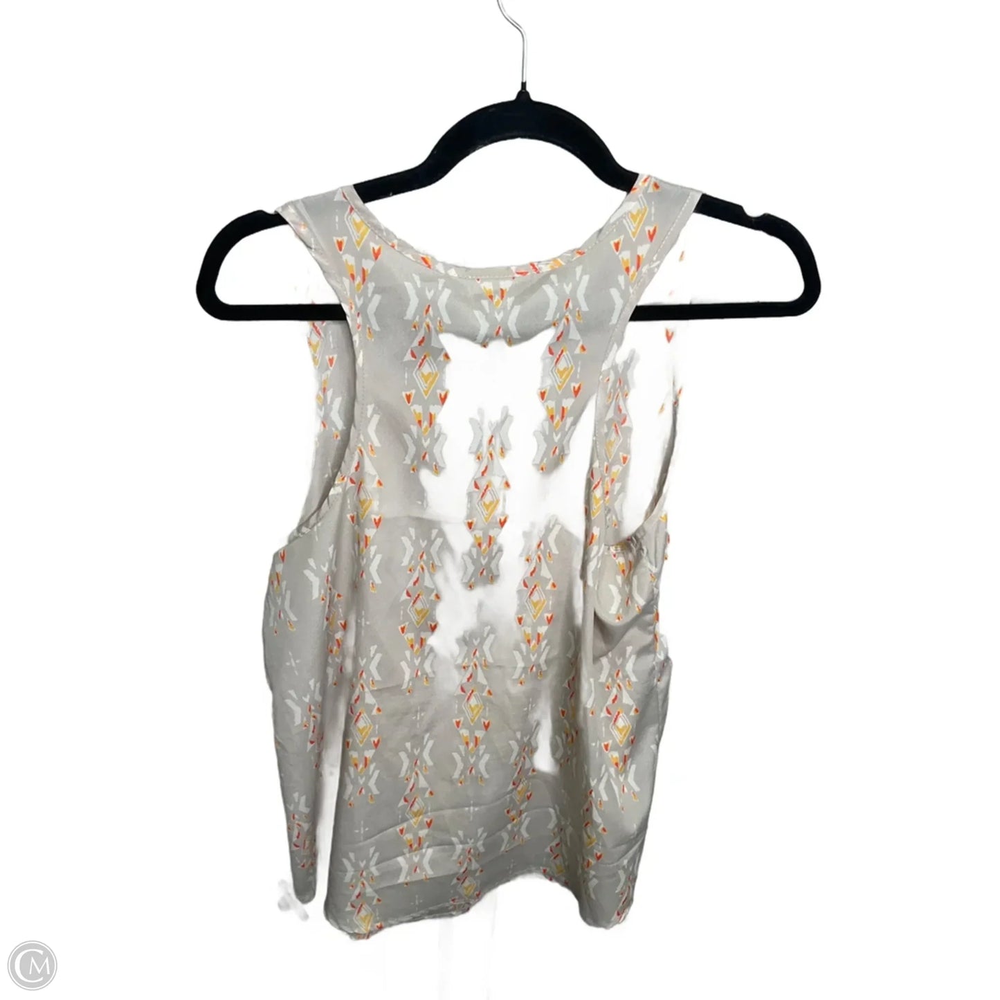 Top Sleeveless By Fabrik In Grey, Size: M