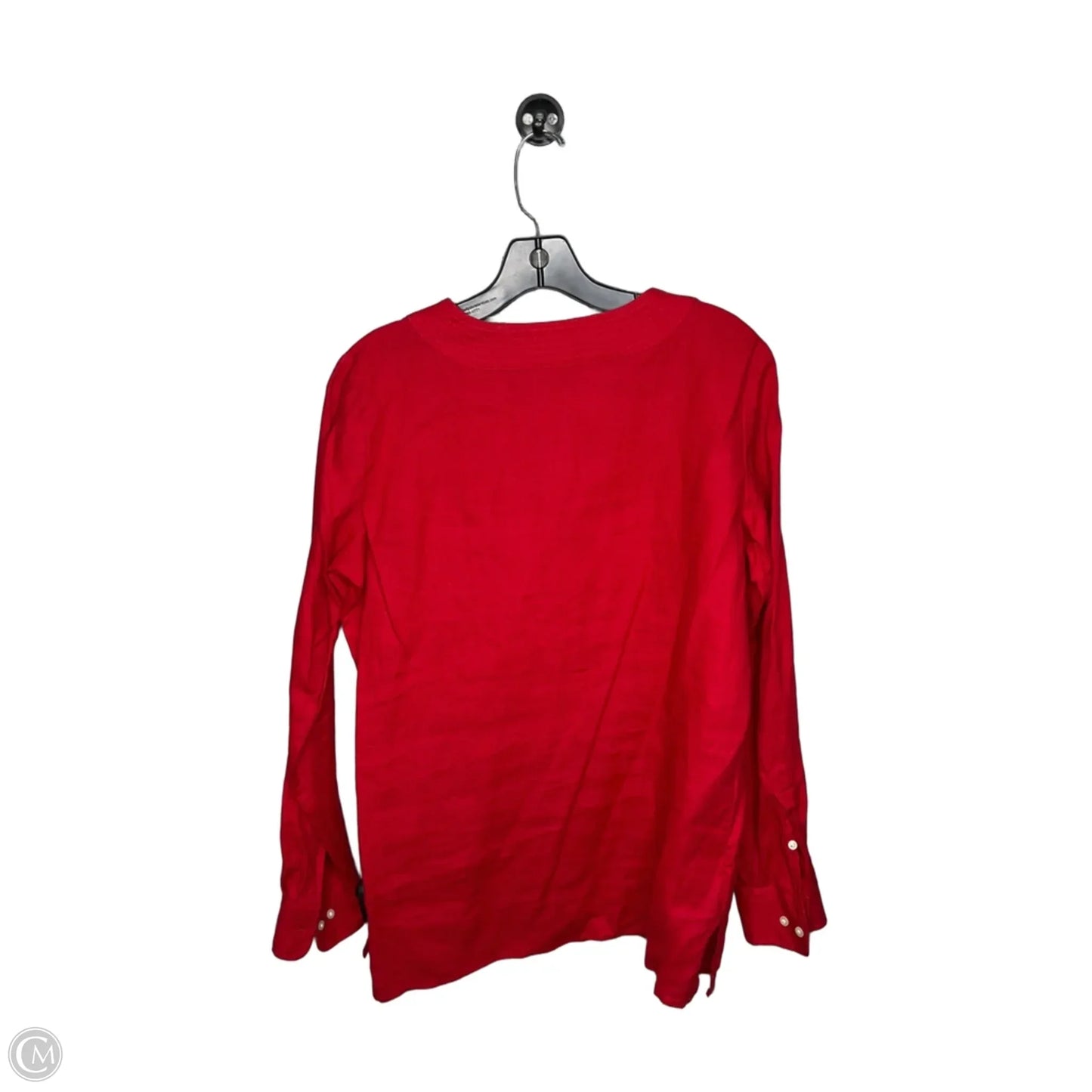 Top Long Sleeve By Ralph Lauren In Red, Size: M