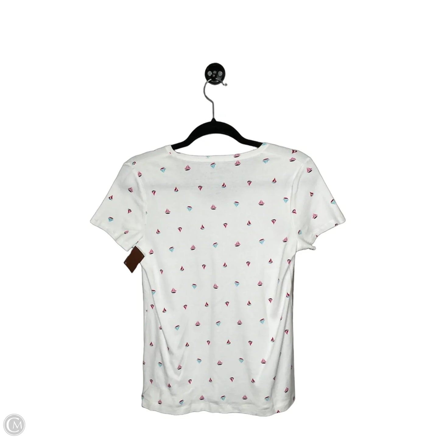 Top Short Sleeve By Croft And Barrow In White, Size: S