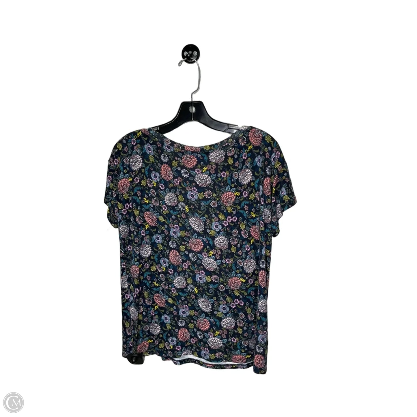Top Short Sleeve By Loft In Floral Print, Size: S