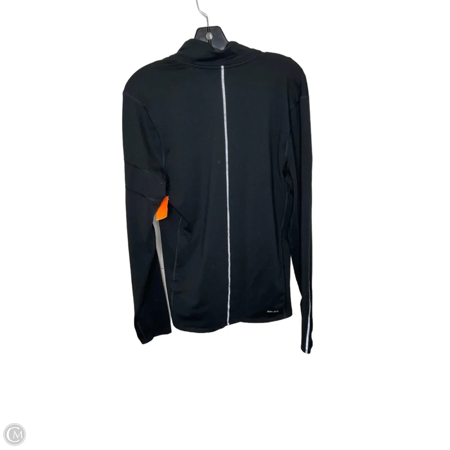Athletic Sweatshirt Collar By Nike In Black, Size: S