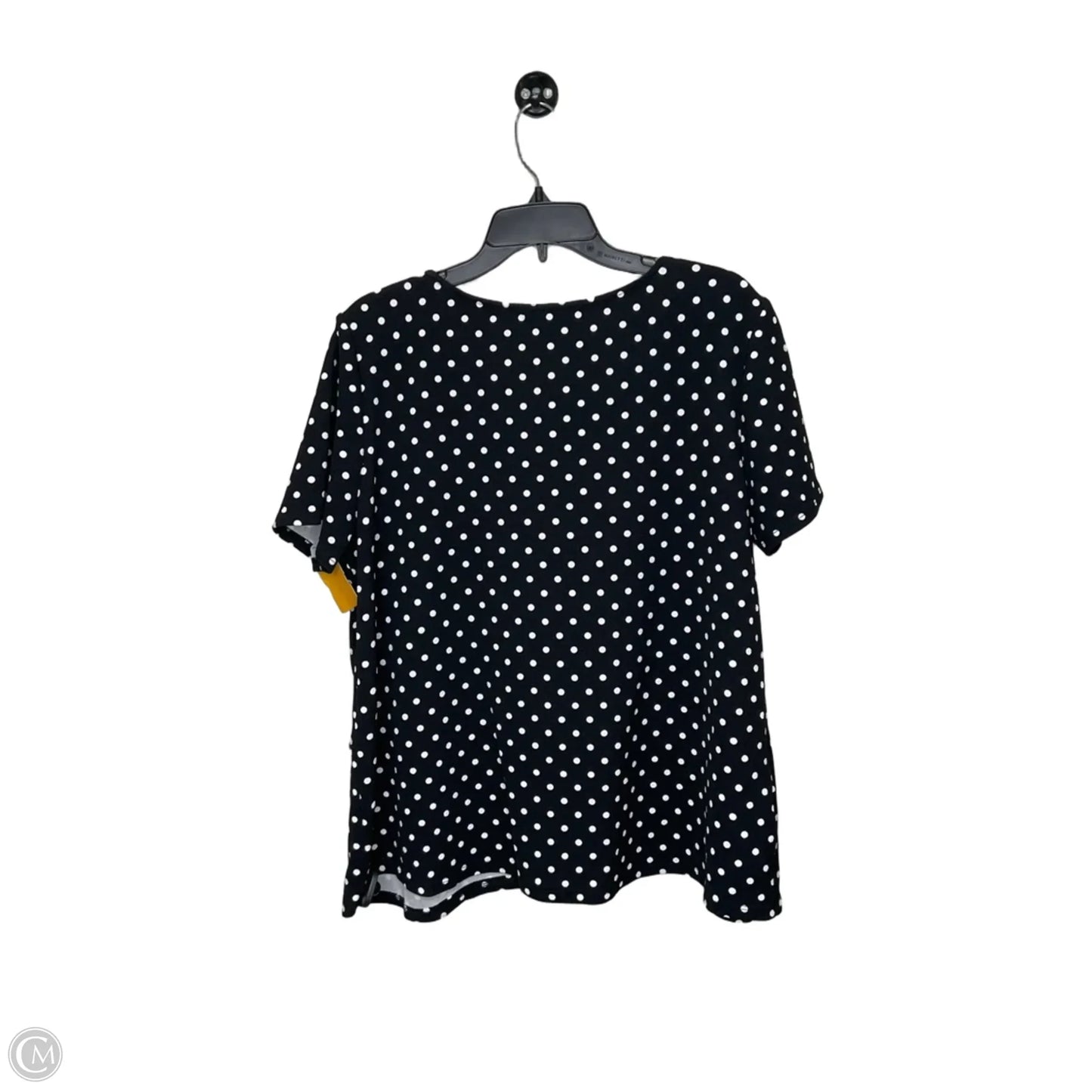 Top Short Sleeve By Green Envelope In Polkadot Pattern, Size: 2x
