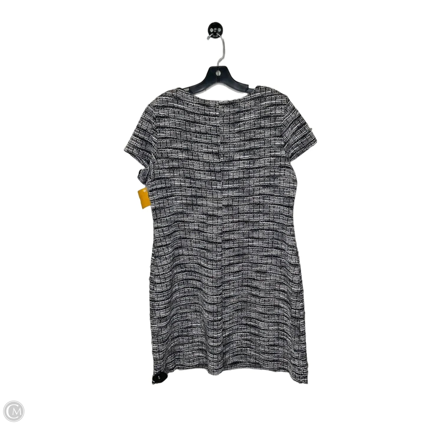 Tunic Short Sleeve By Connected Apparel In Plaid Pattern, Size: 16
