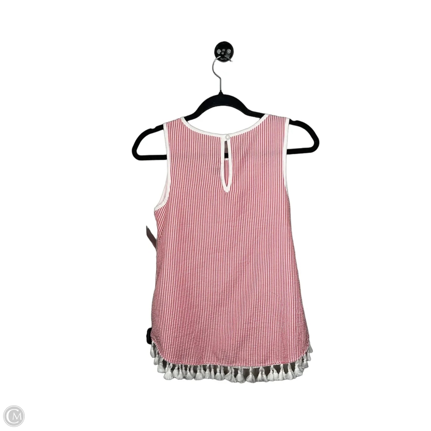 Top Sleeveless By Mms In Striped Pattern, Size: Xs