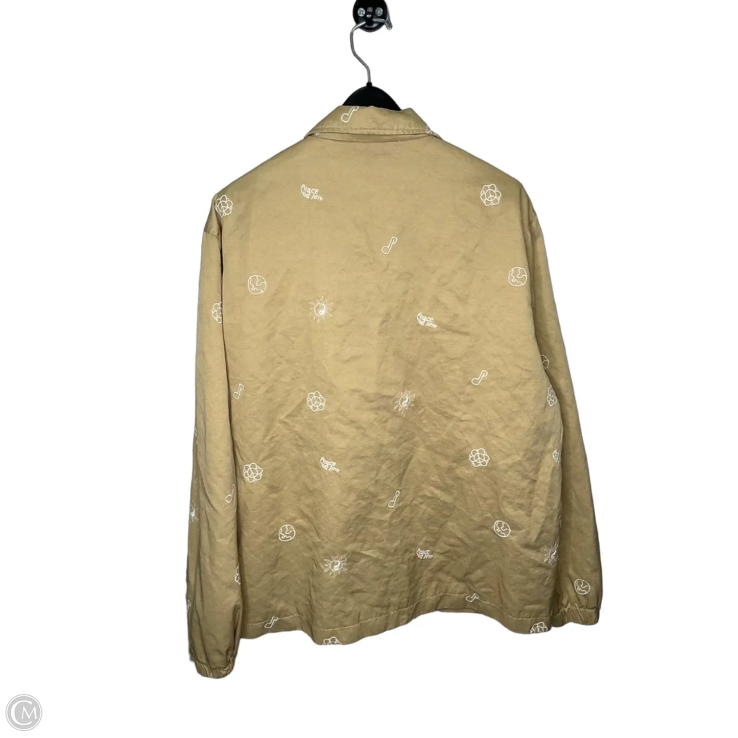 Jacket Shirt By Pull&bear In Beige, Size: L