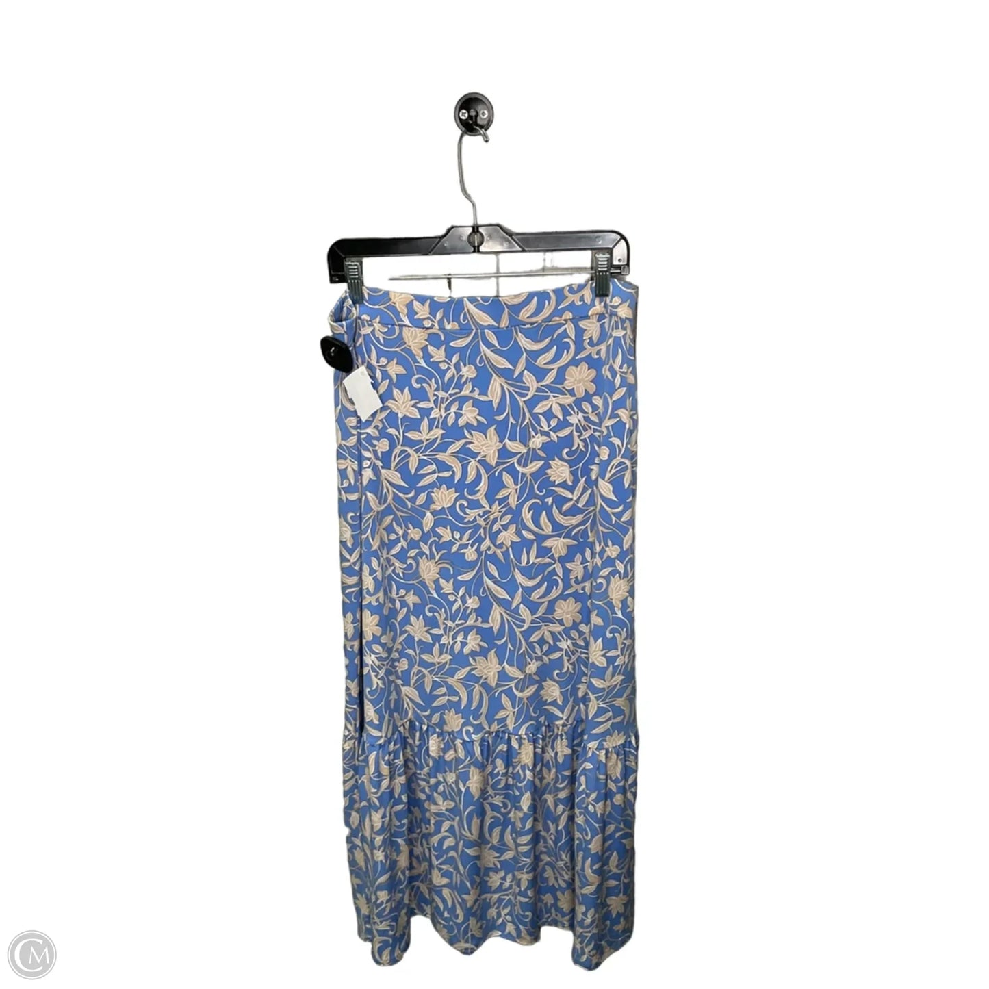 Skirt Maxi By Susan Graver In Blue & Cream, Size: M