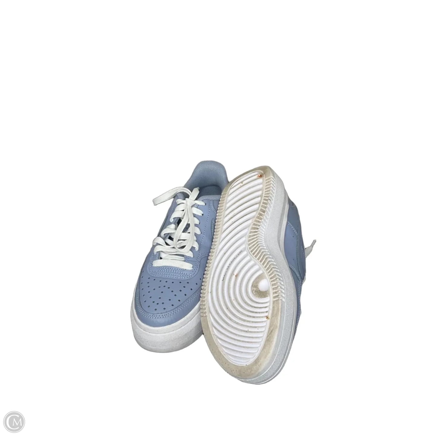 Shoes Sneakers Platform By Nike In Blue & White, Size: 8