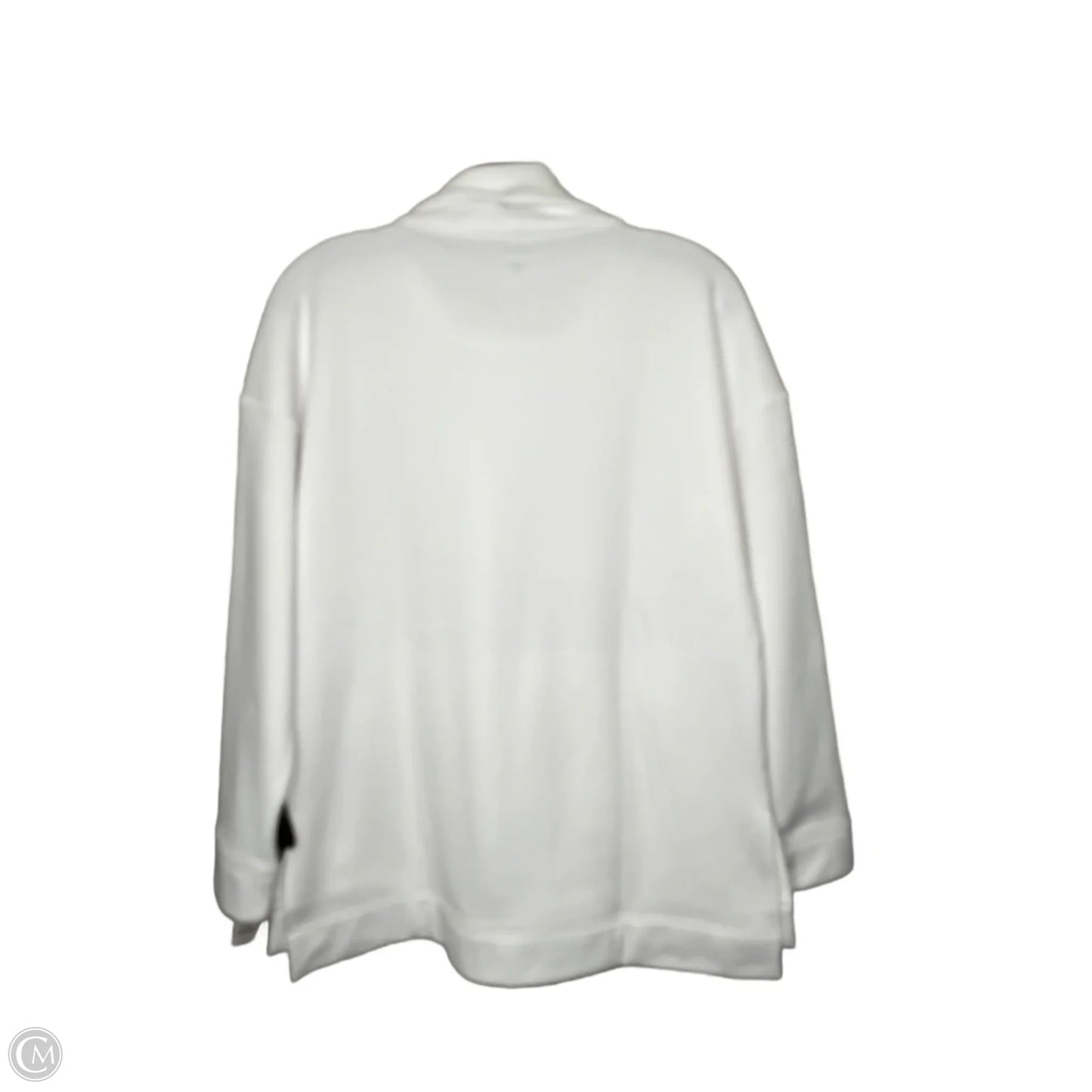 Athletic Sweatshirt Collar By Talbots In White, Size: M