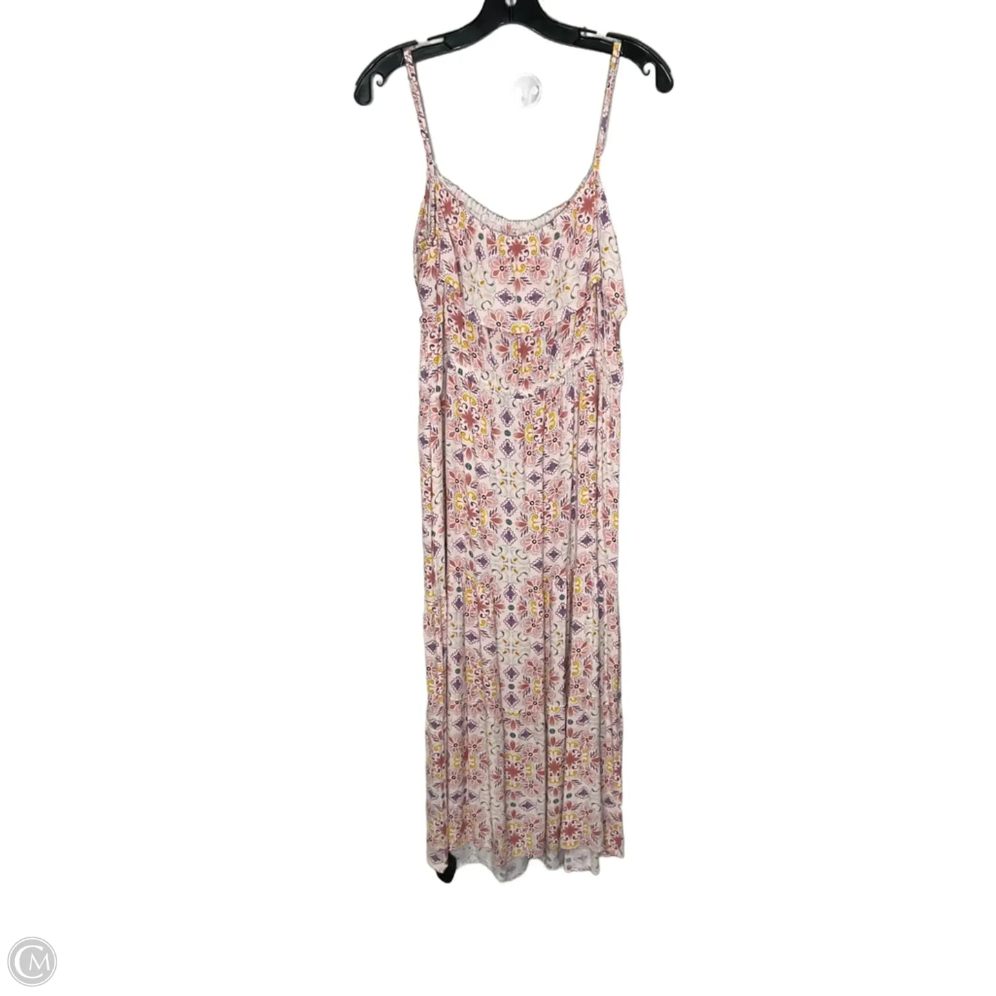 Dress Casual Midi By Loft In Pink, Size: Xl