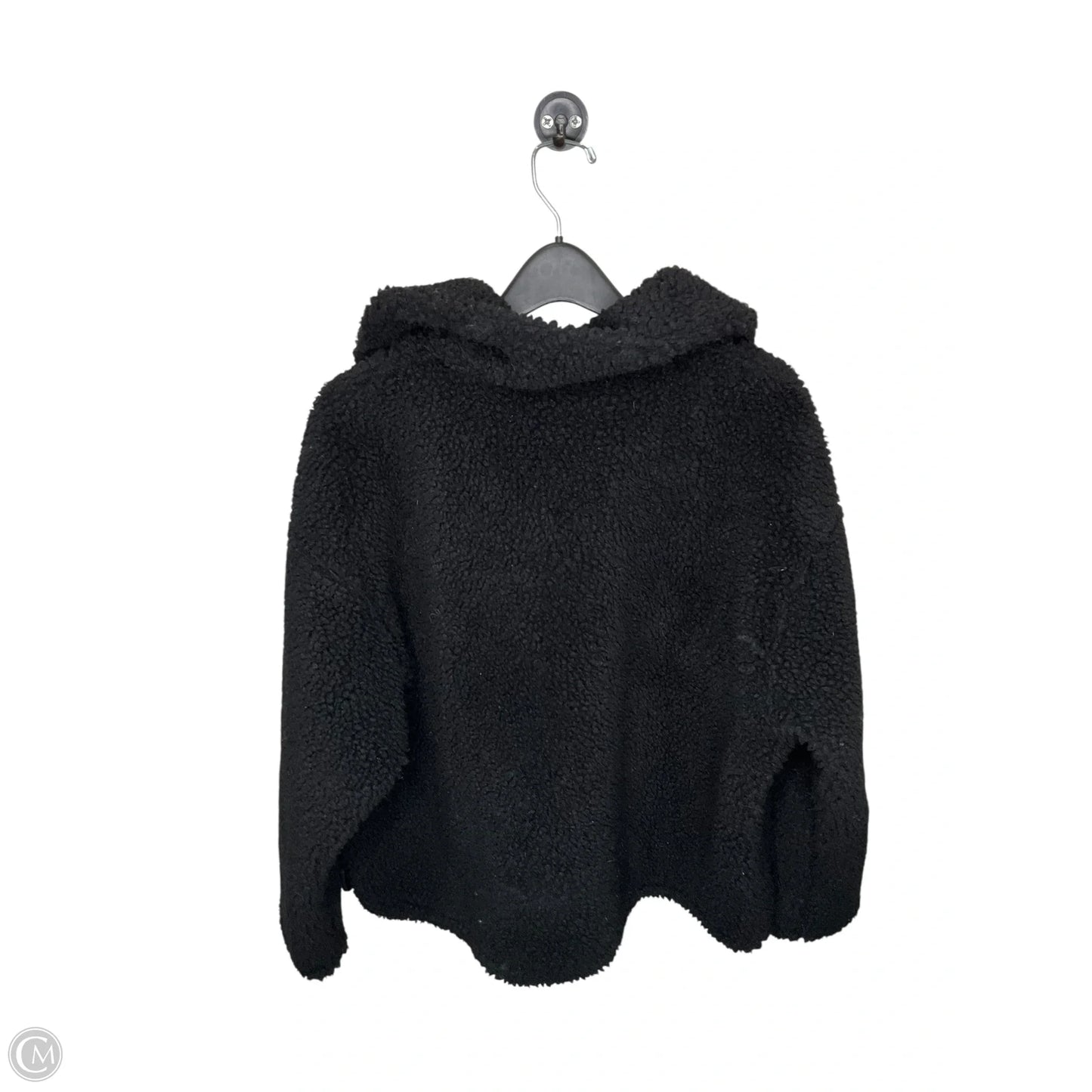 Coat Faux Fur & Sherpa By Nike Apparel In Black, Size: M