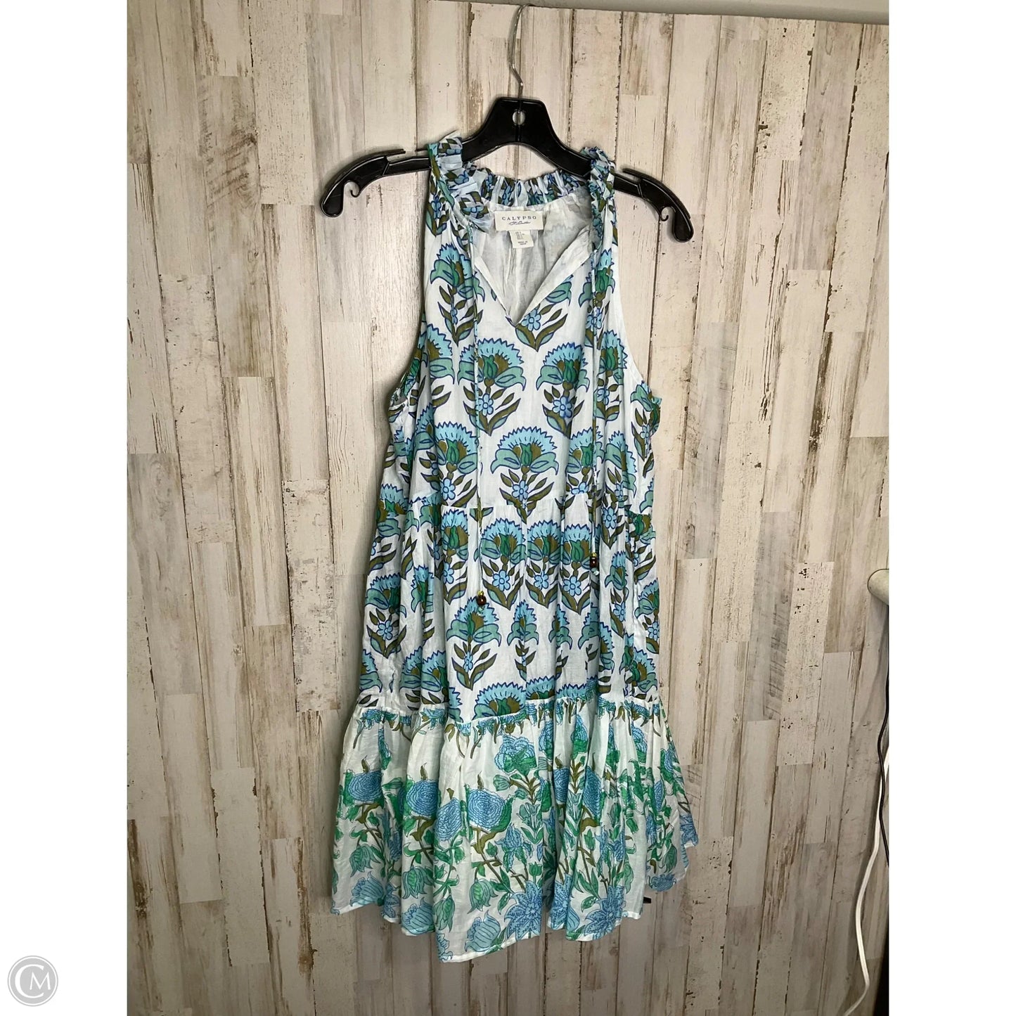 Dress Casual Midi By Calypso St Barth In Multi-colored, Size: L