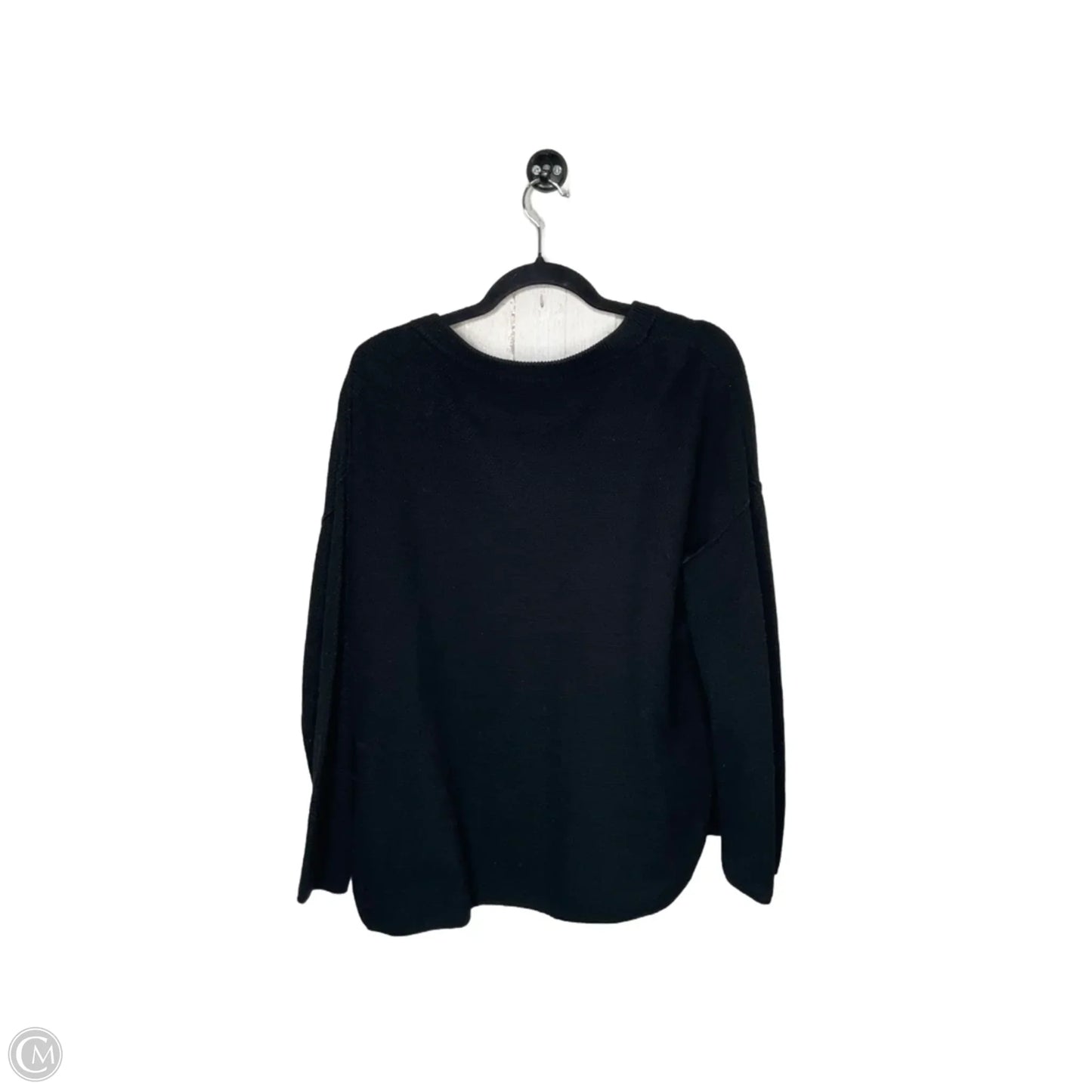 Sweatshirt Collar By Clothes Mentor In Black, Size: M