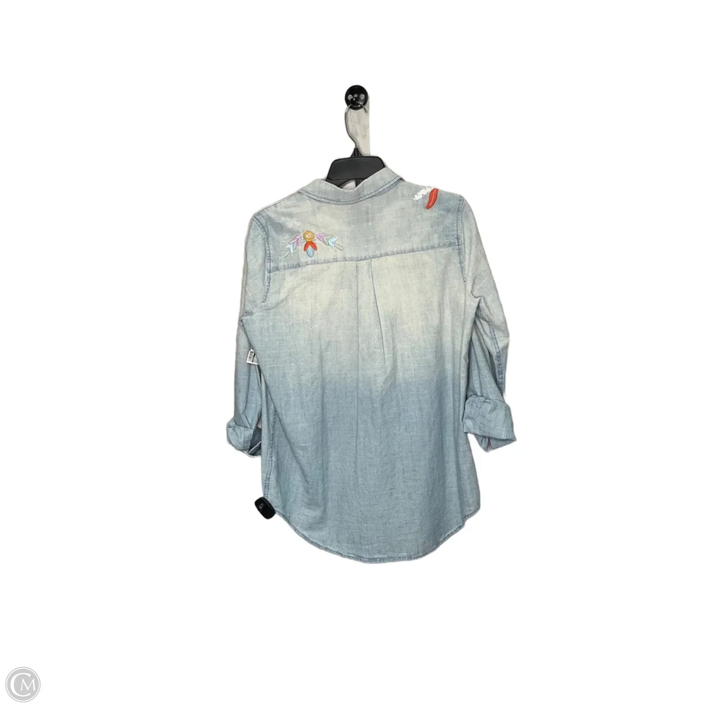 Top Long Sleeve By Maeve In Blue, Size: S