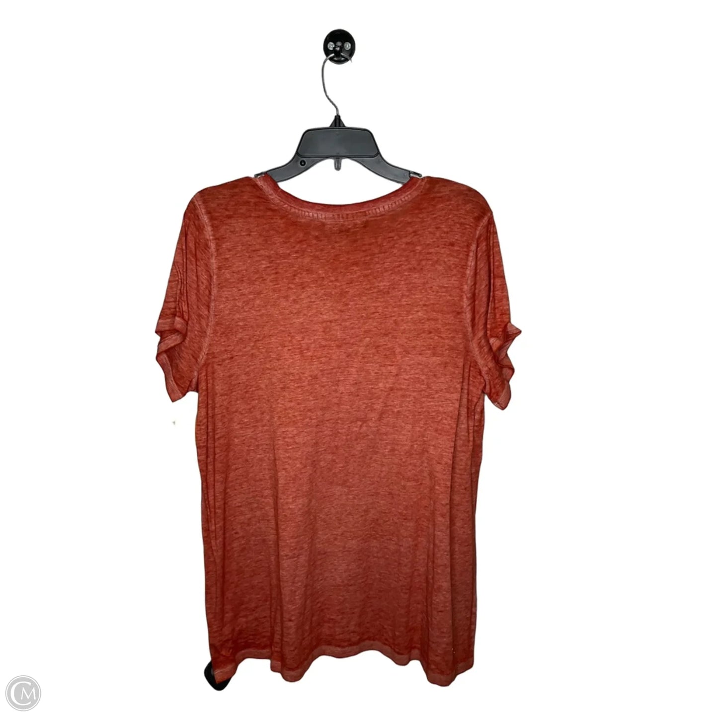 Top Short Sleeve By Lane Bryant In Orange, Size: 1x