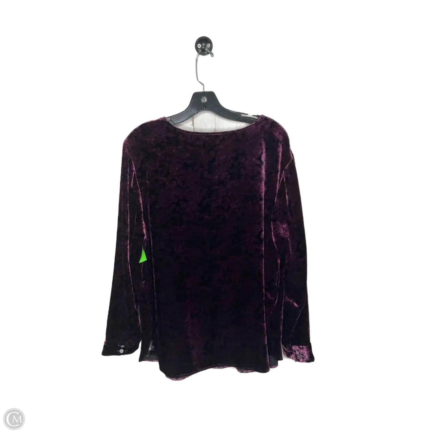 Top Long Sleeve By J. Jill In Purple, Size: Xl