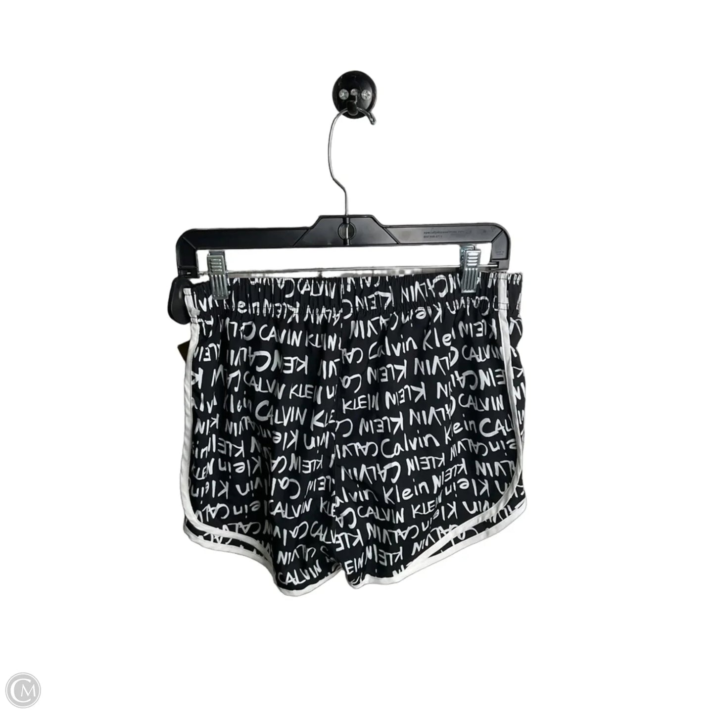 Athletic Shorts By Calvin Klein Performance In Black & White, Size: S