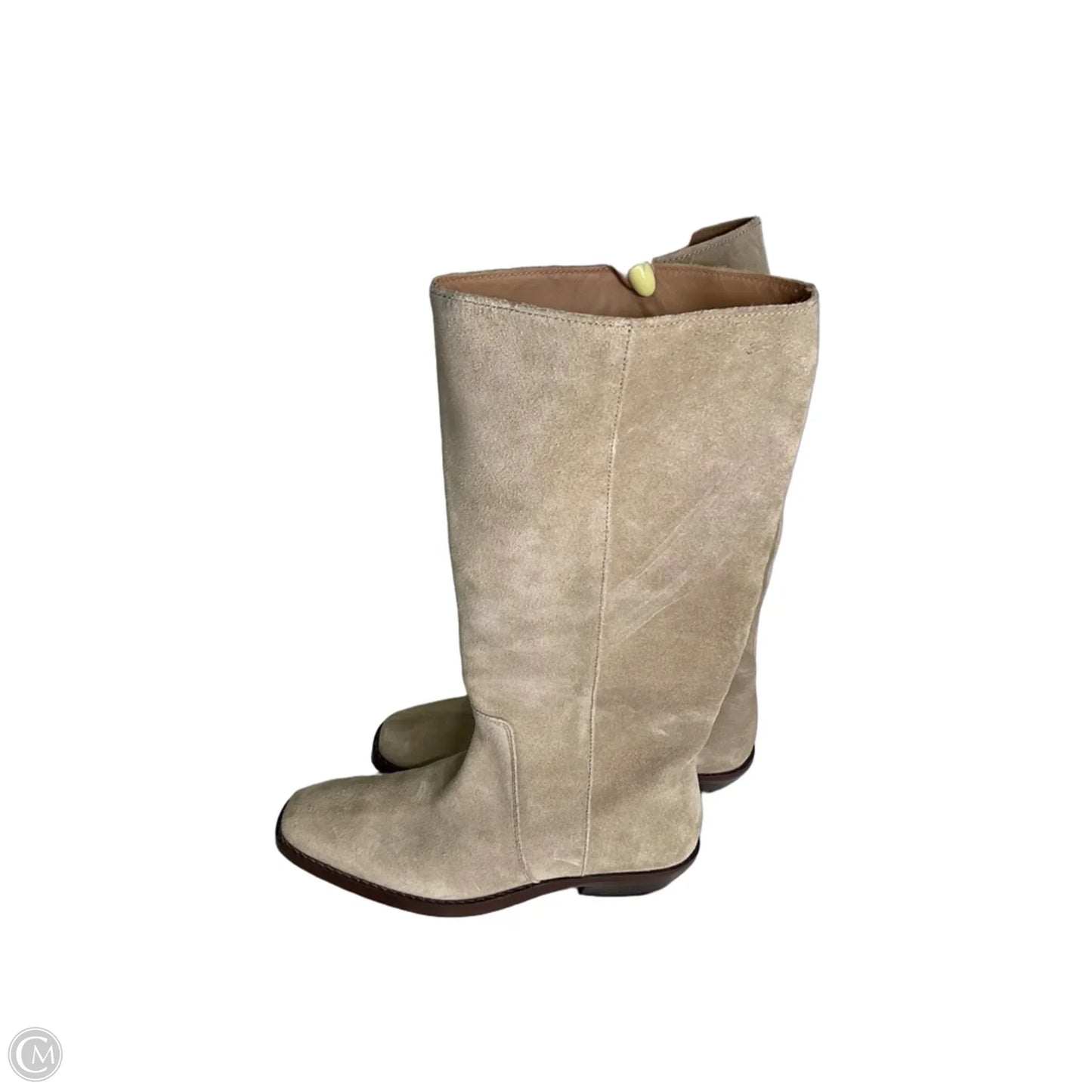 Boots Mid-calf Flats By Madewell In Tan, Size: 7