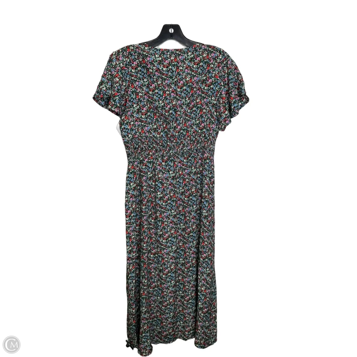 Dress Casual Midi By Loft In Floral Print, Size: Xs