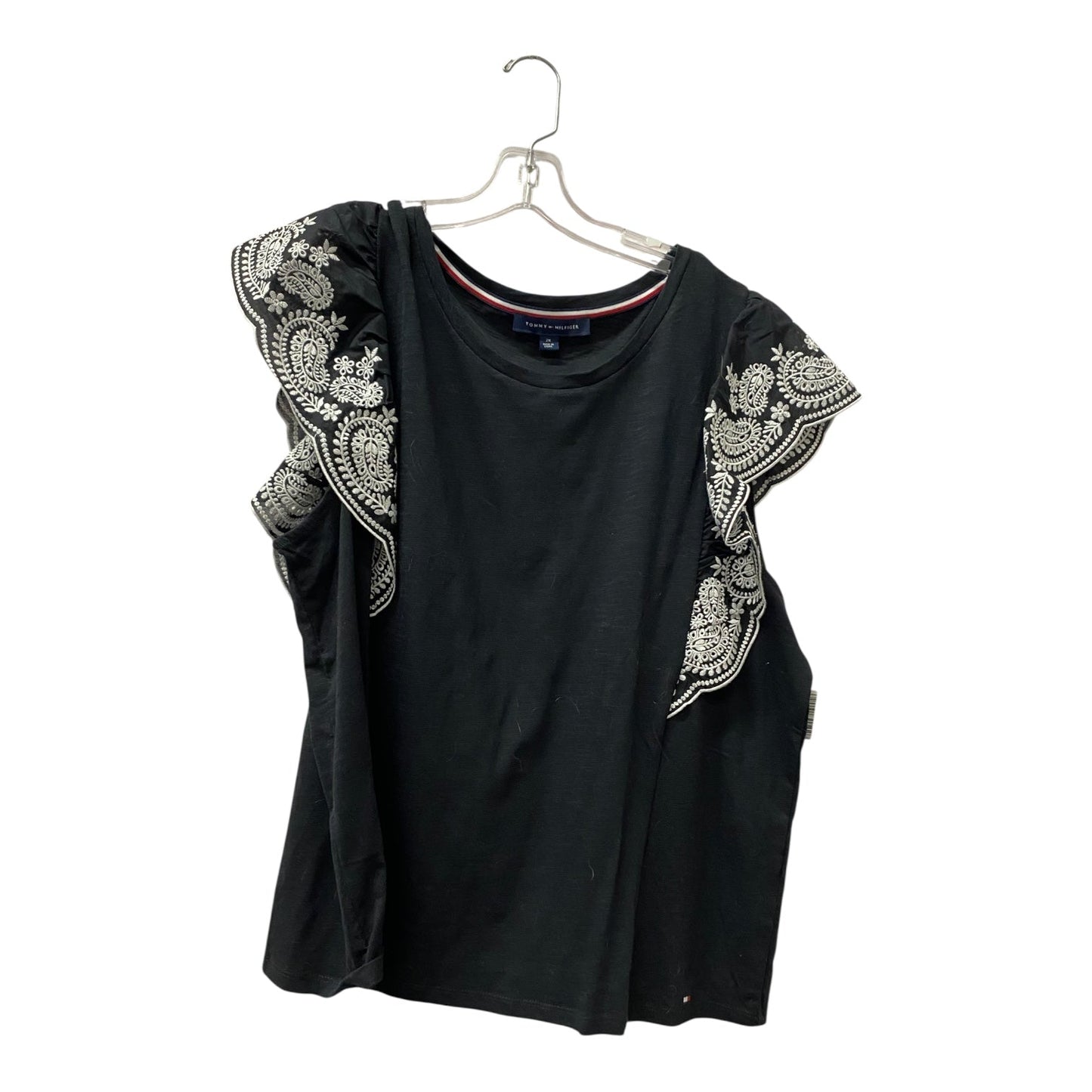 Top Ss By Tommy Hilfiger In Black, Size:2X