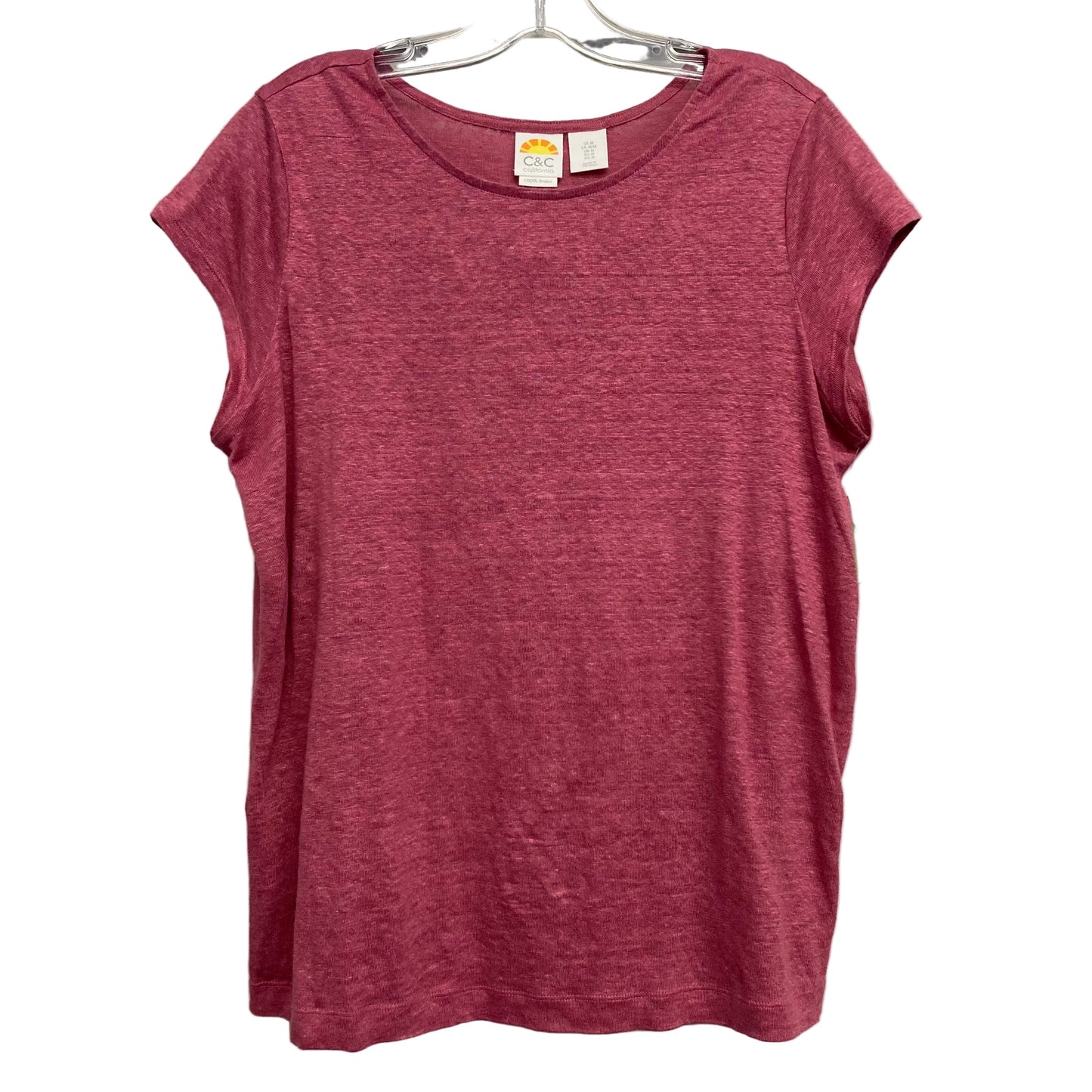 Top Ss By C And C In Pink, Size:M