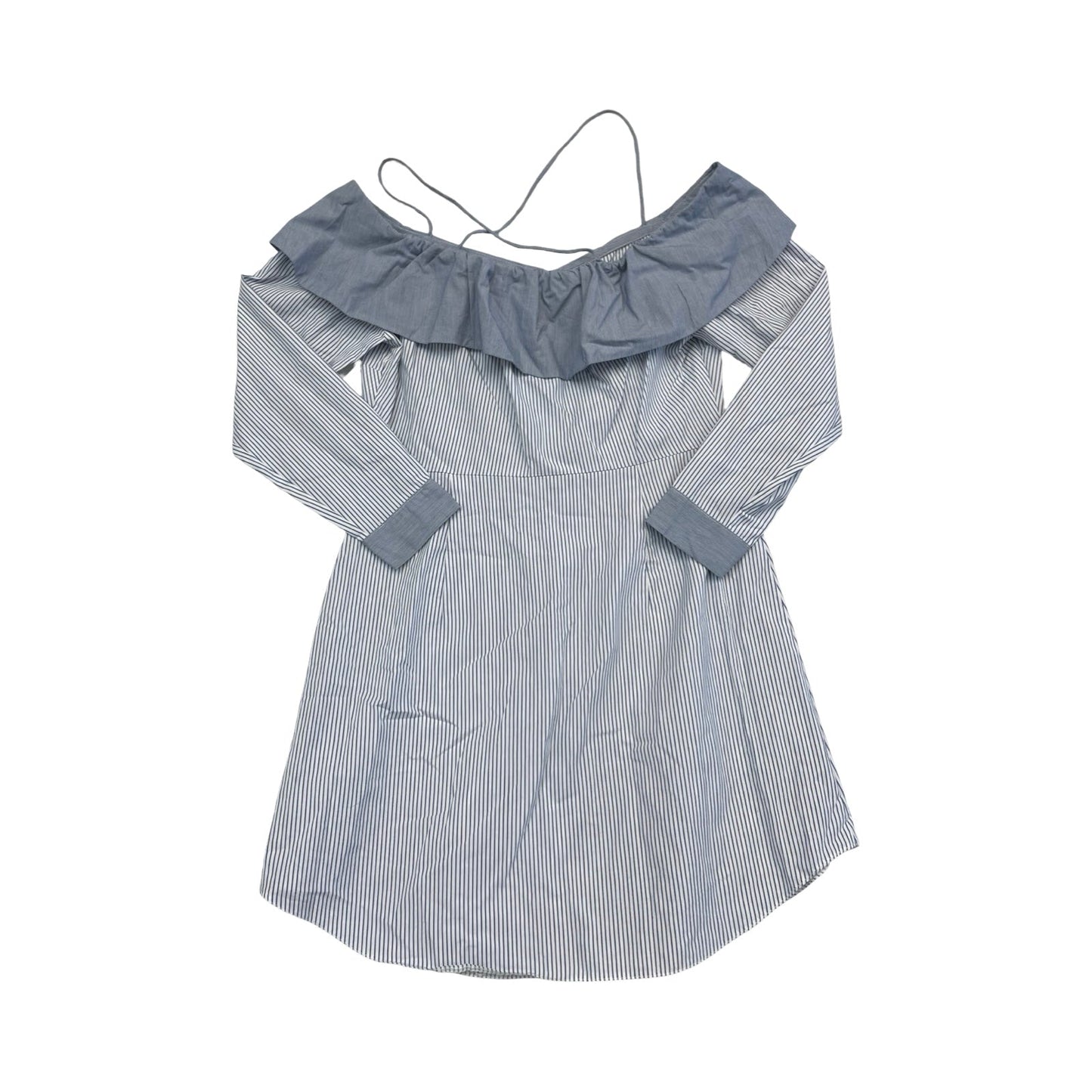 Dress Casual Short By Top Shop In Blue & White, Size:6