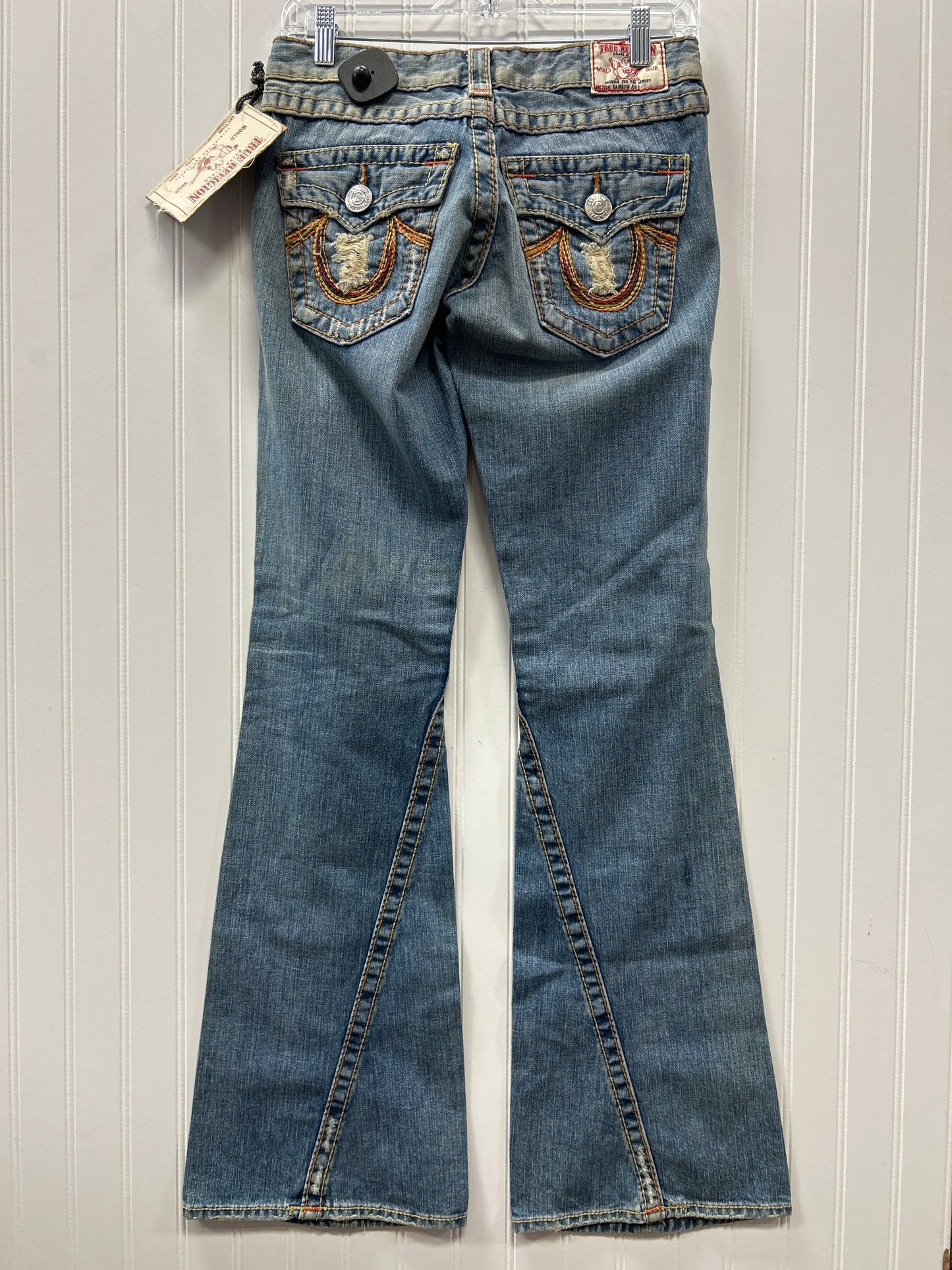 Jeans Boot Cut By True Religion In Blue Denim, Size:6 NWT