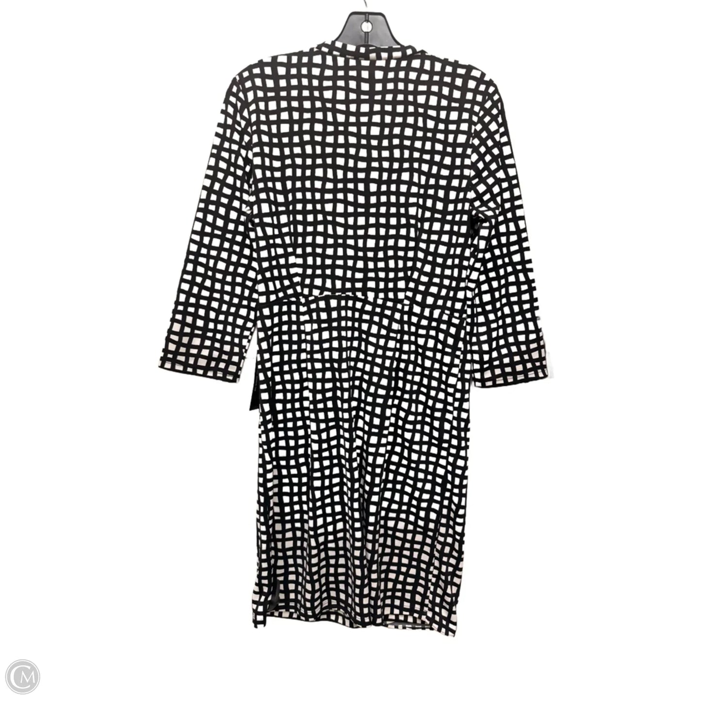 Dress Casual Midi By Limited In Black & White, Size: M