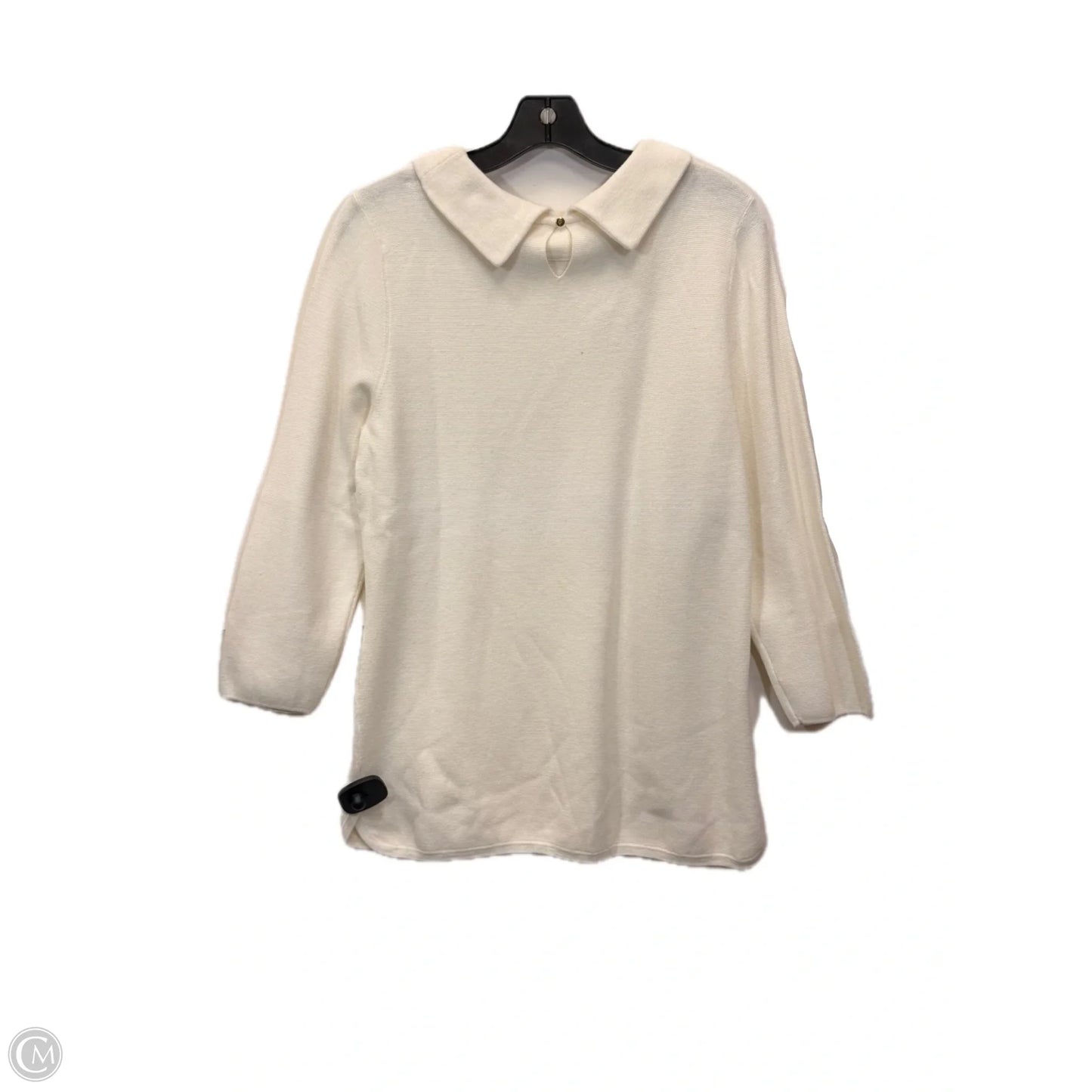 Sweater By Talbots In Cream, Size: M