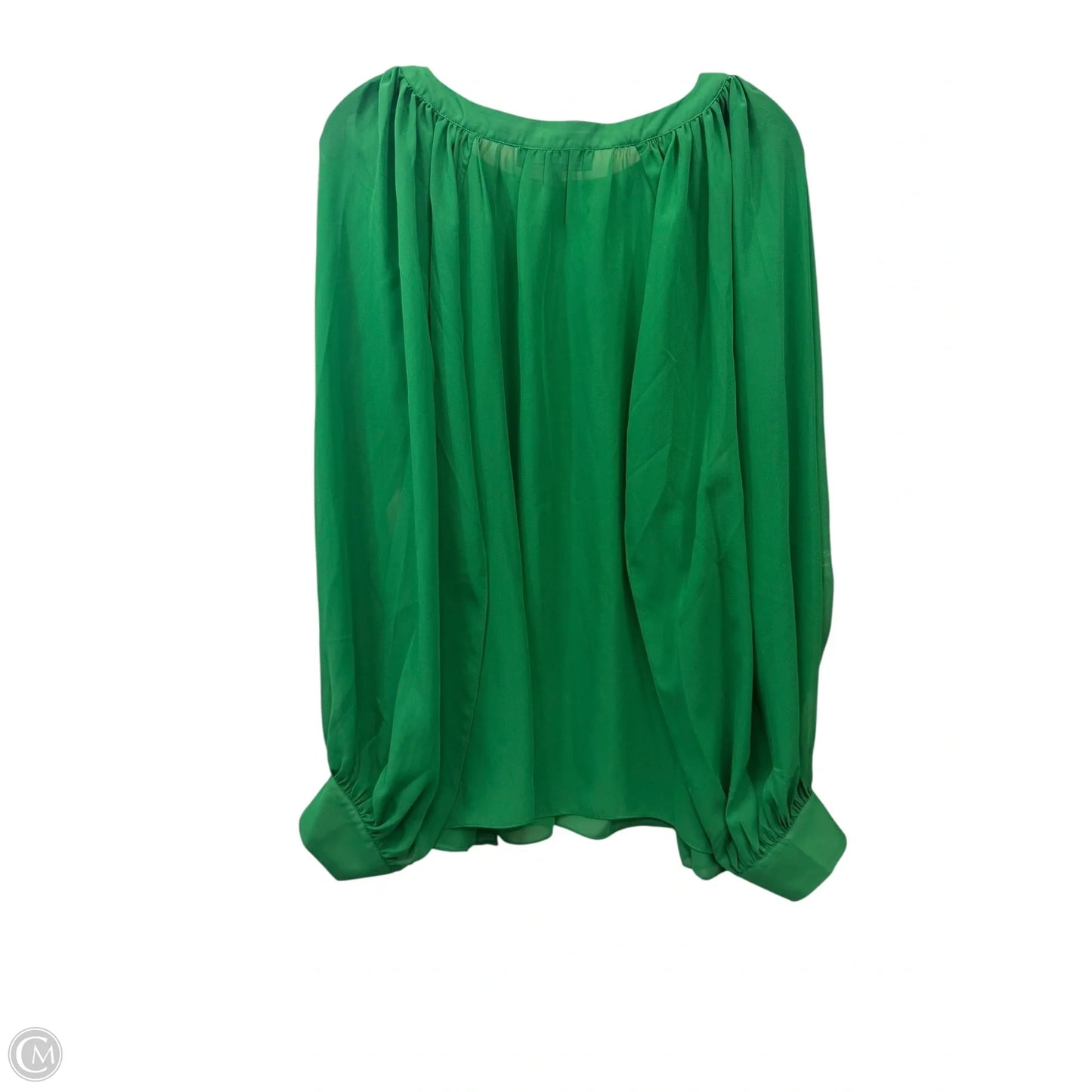 Top Long Sleeve By Eloquii In Green, Size: 2x