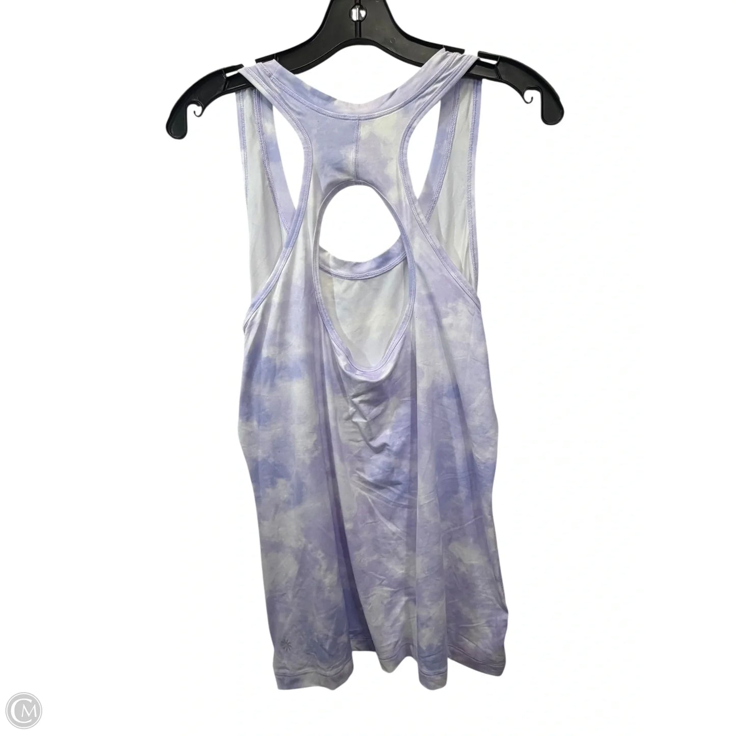 Athletic Tank Top By Athleta In Purple & White, Size: L