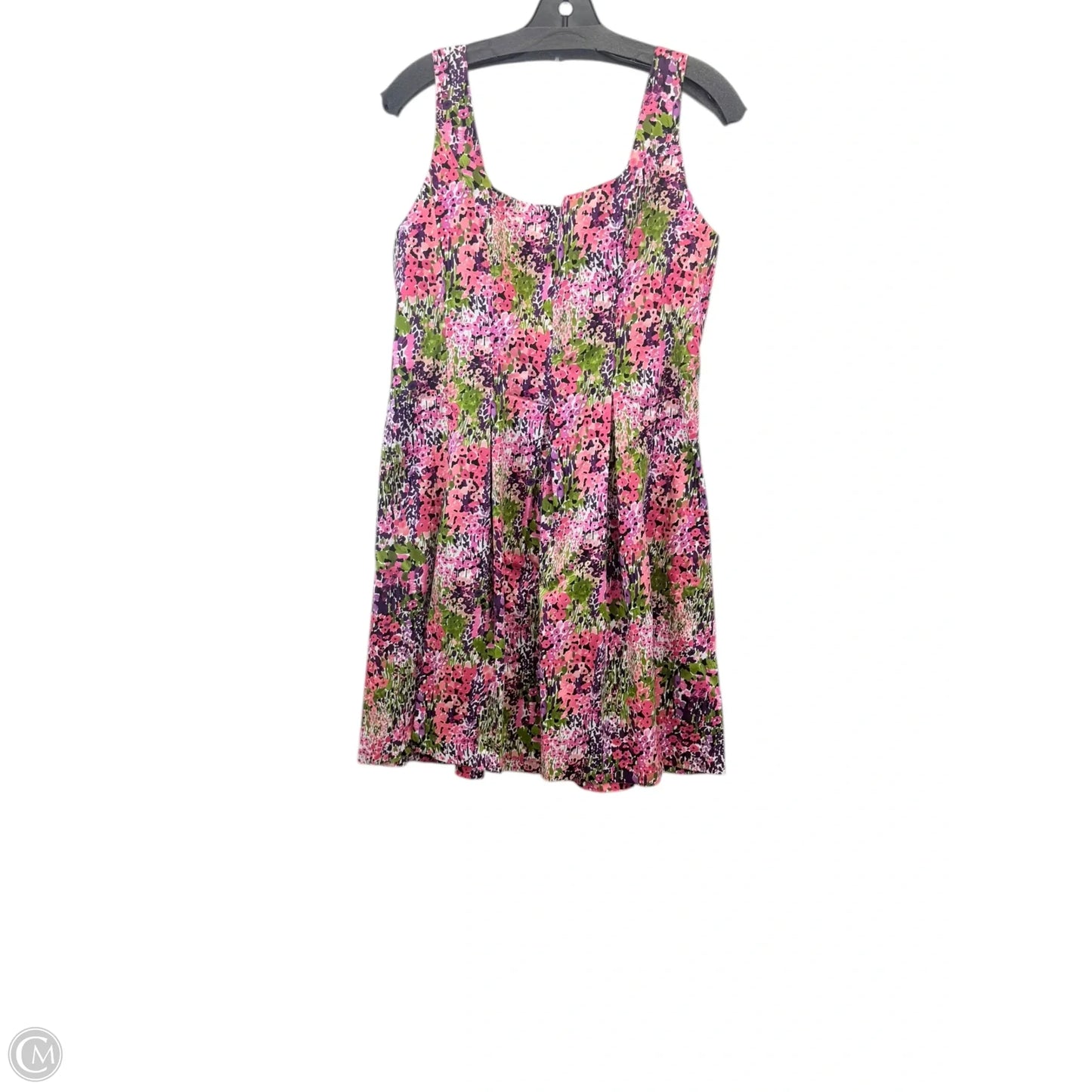 Dress Casual Midi By Nine West Apparel In Green & Pink, Size: Xlp