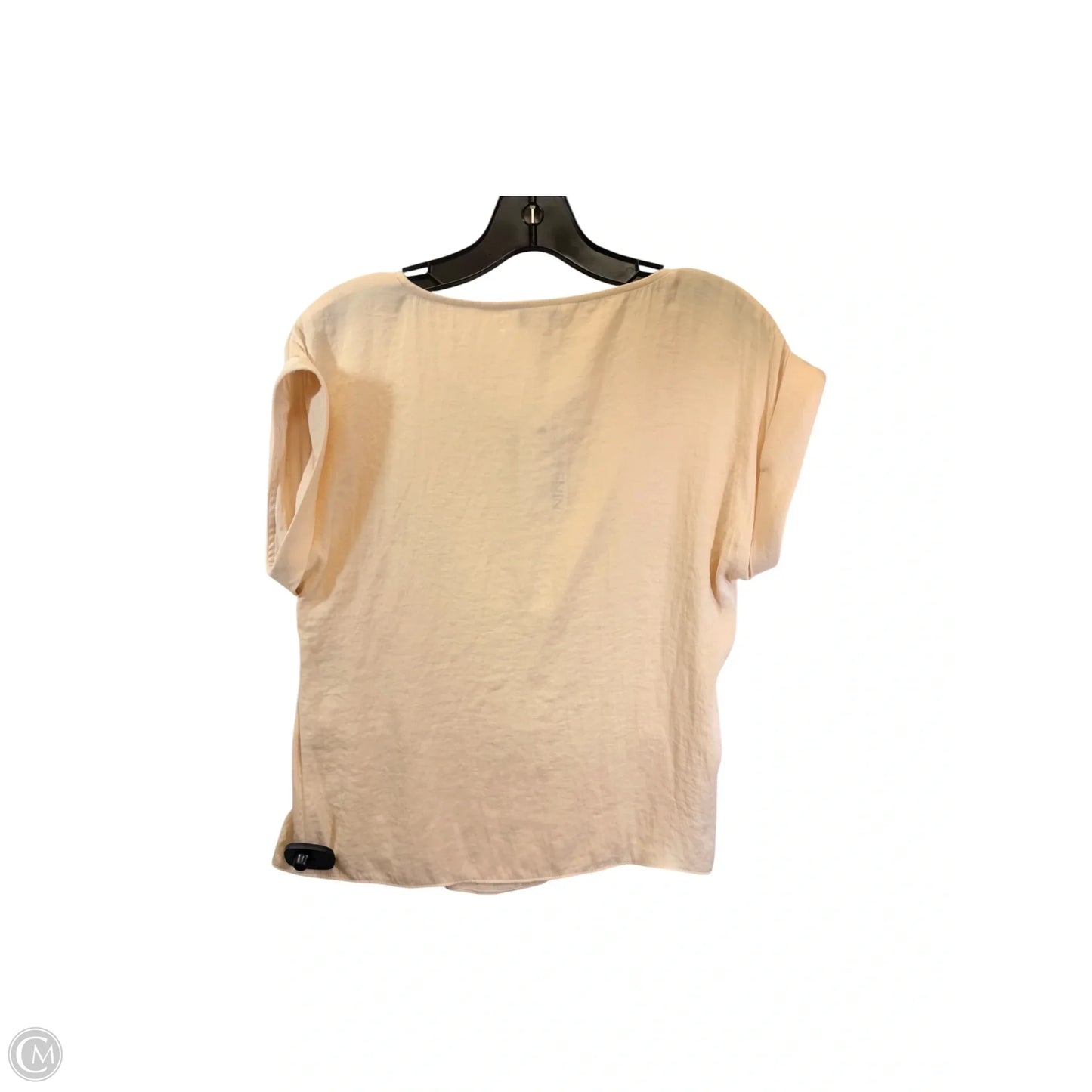 Top Short Sleeve Basic By Nine West Apparel In Tan, Size: Xs