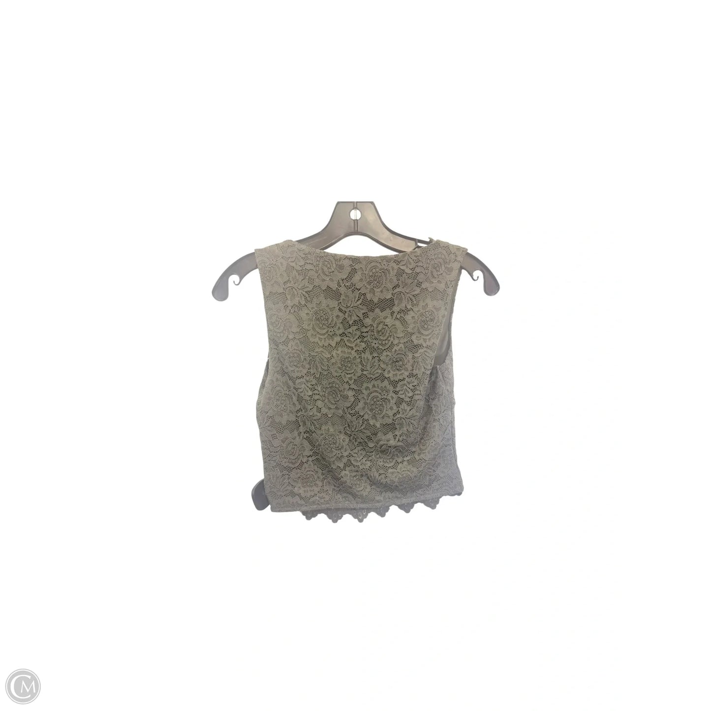 Top Sleeveless By Reoria In Green, Size: S