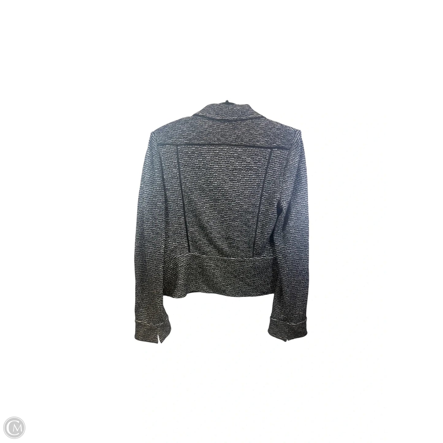 Blazer Designer By St John Collection In Black & Grey, Size: 12