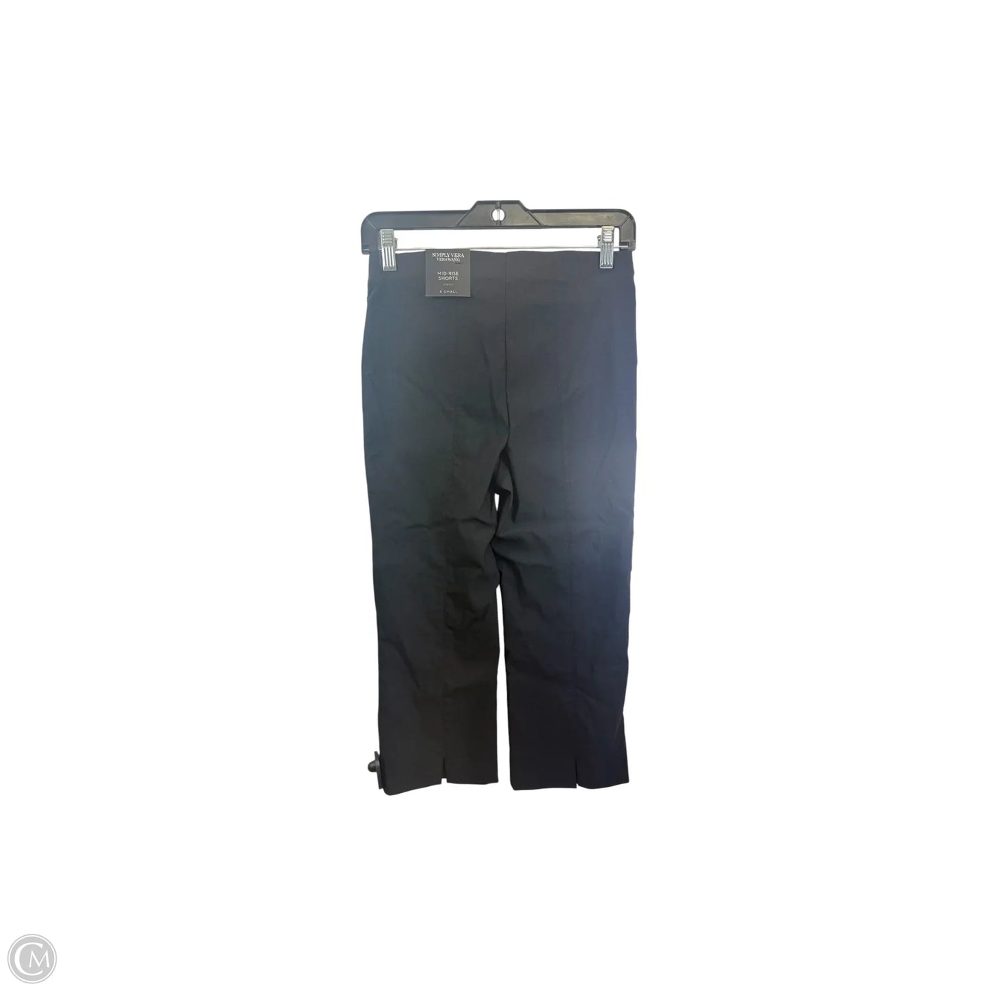 Capris By Simply Vera In Black, Size: Xs