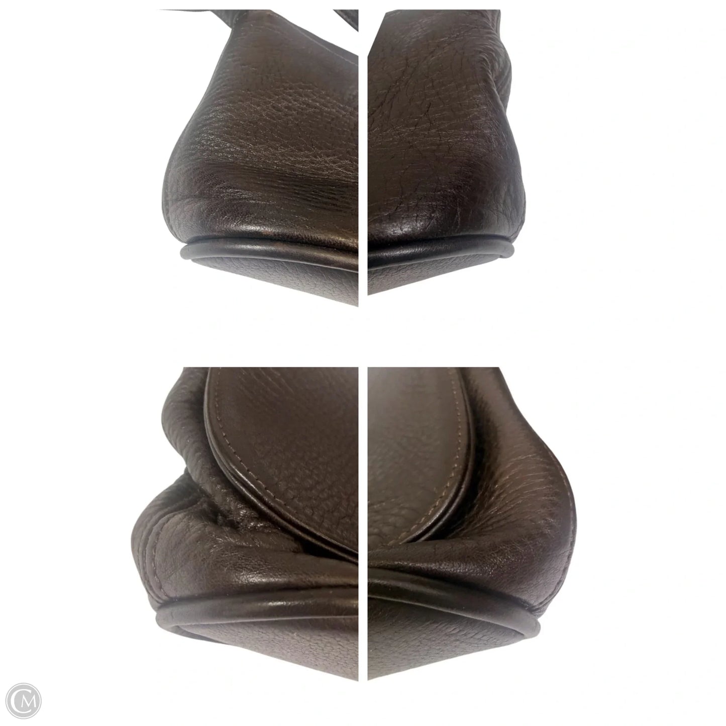 Handbag Leather By Coach, Size: Small