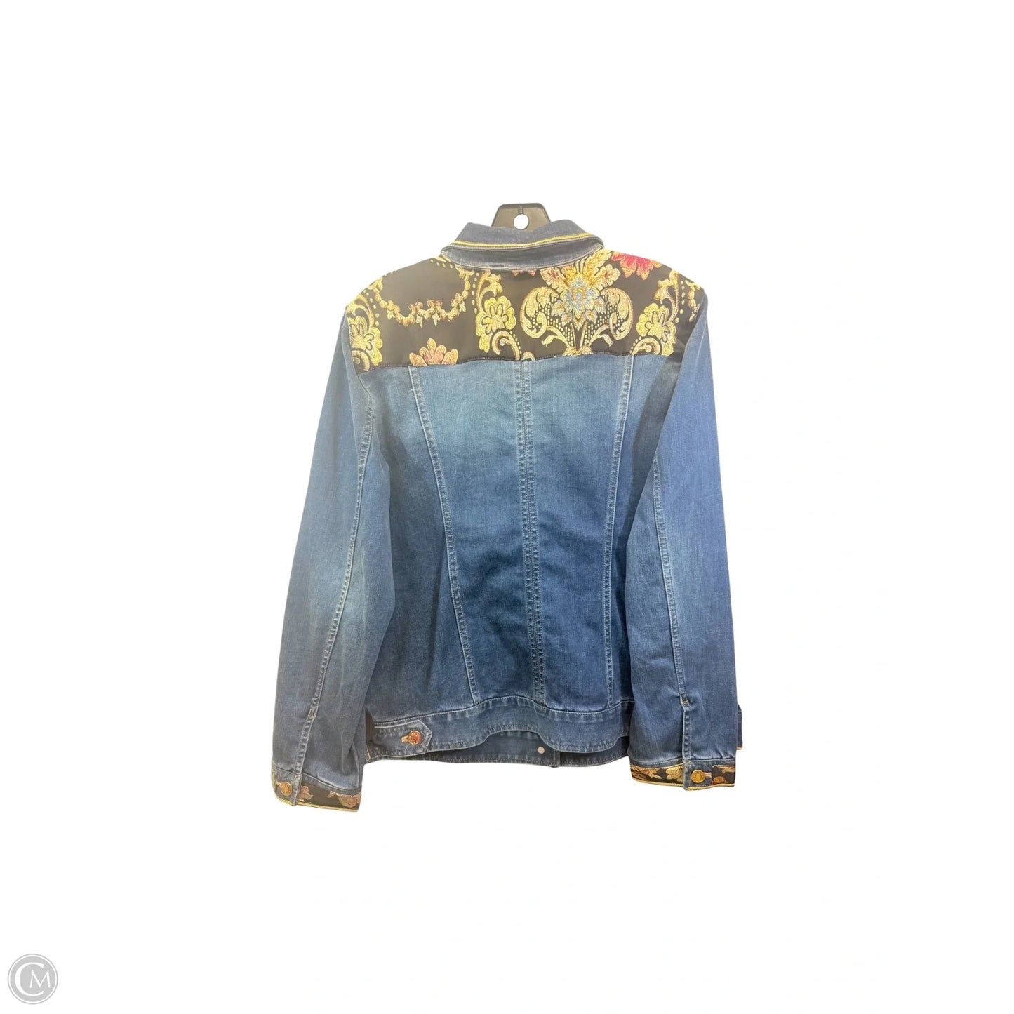 Jacket Denim By Chicos In Blue Denim, Size: L