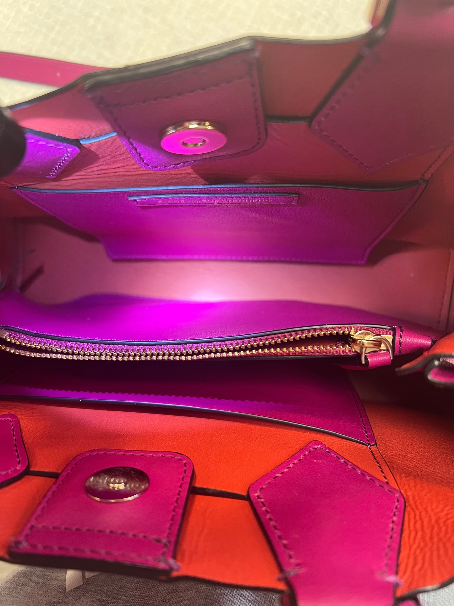 Handbag Designer By Diane Von Furstenberg Size: Medium