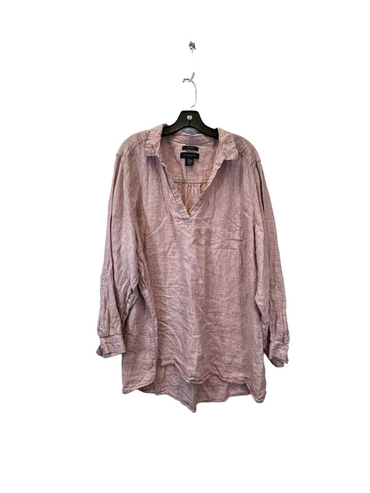 Top Long Sleeve Designer By Tahari By Arthur Levine  Size: 3x