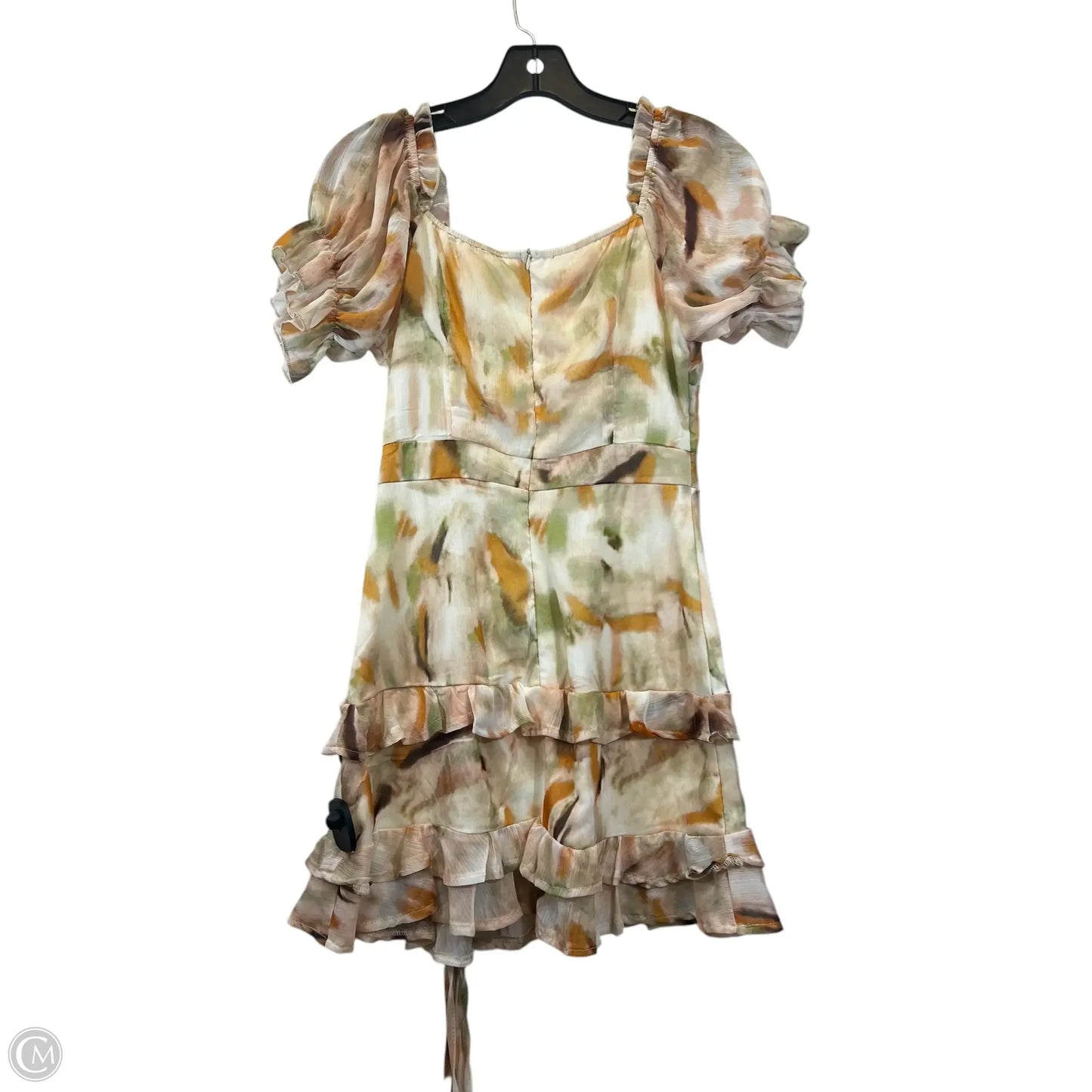 Dress Casual Midi By CBR In Green & Orange, Size: S