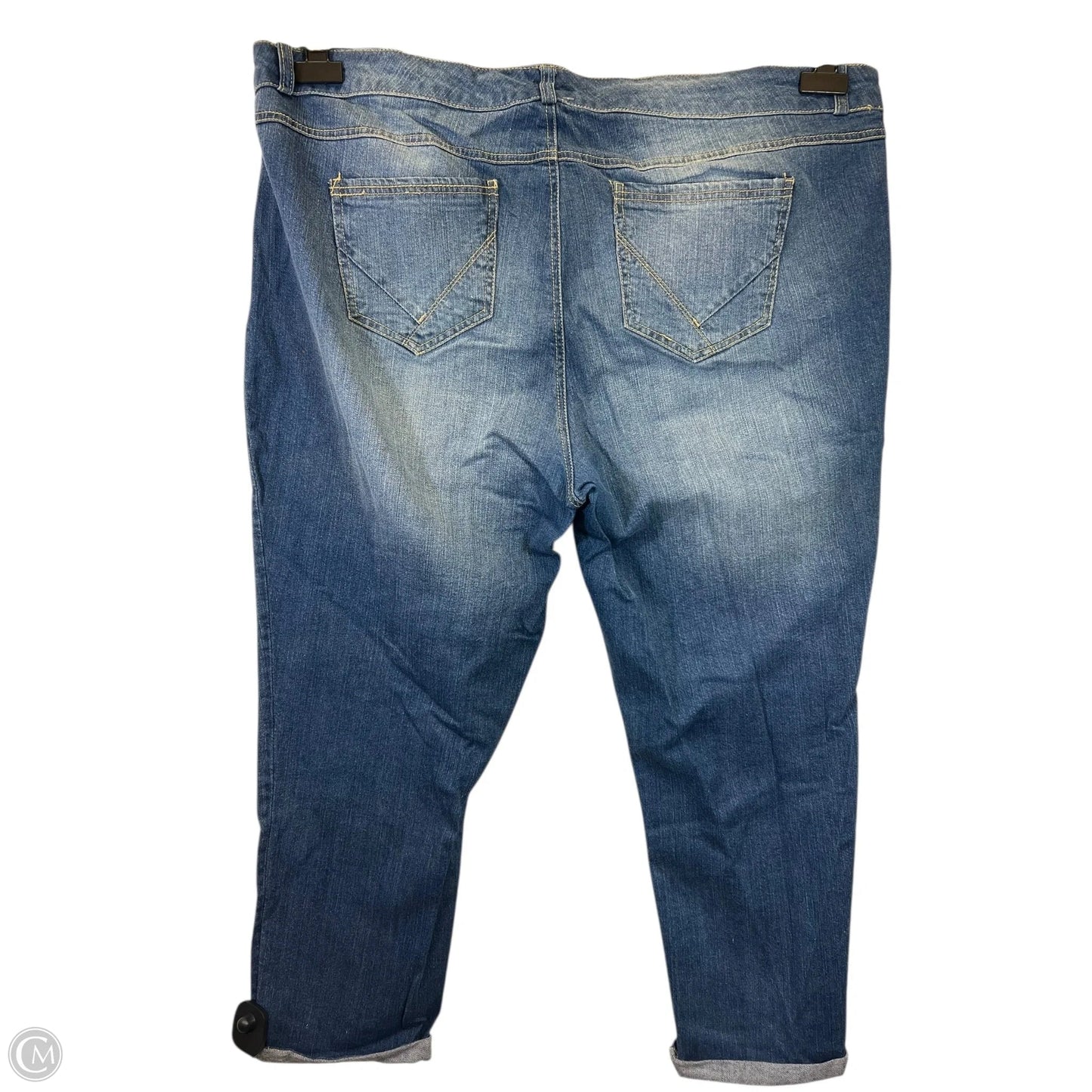 Jeans Straight By One 5 One In Blue Denim, Size: 20