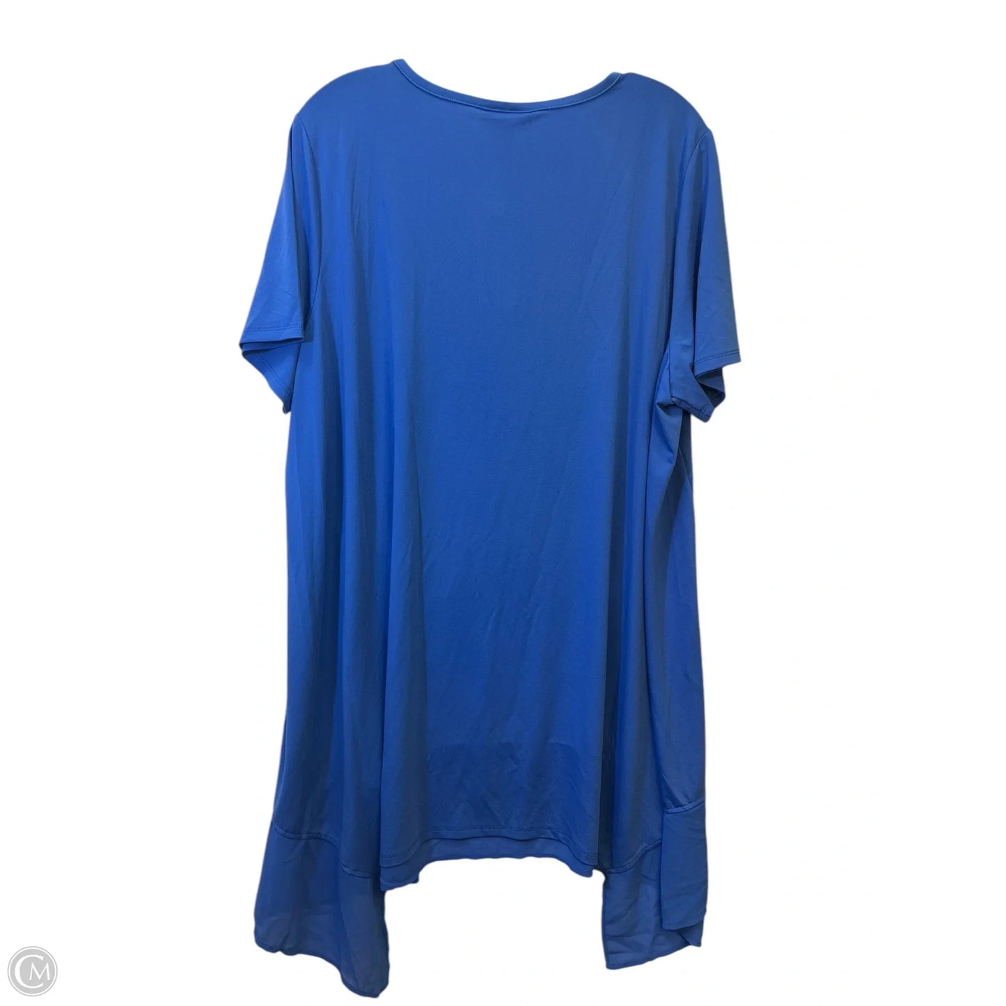 Top Short Sleeve By Avenue In Blue, Size: 2x