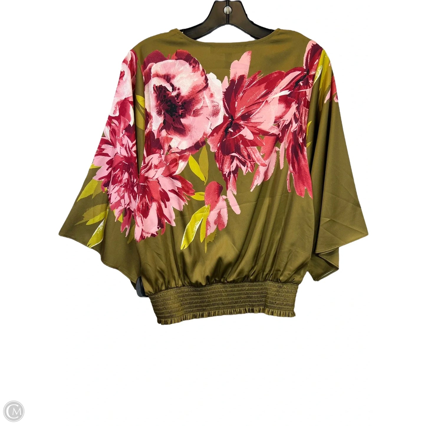 Top Long Sleeve By White House Black Market In Floral Print, Size: Xs